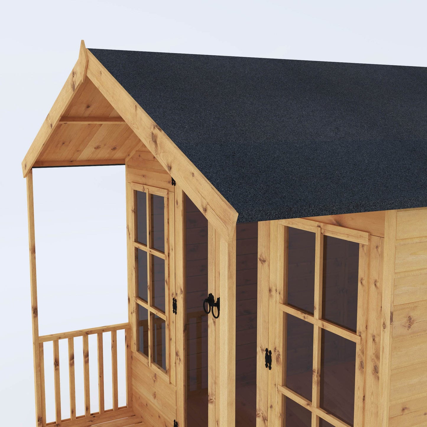 WALTONS | 10 x 8 Wessex Wooden Summerhouse | Apex Roof | Shiplap Tongue and Groove | Garden Room Sun House | 10 Year Anti Rot Guarantee | 10 x 8 10ft 8ft