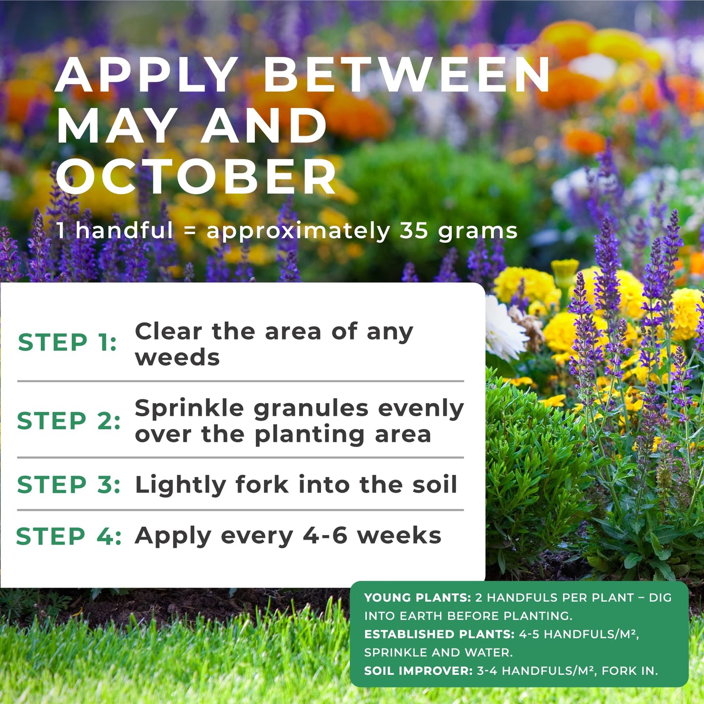 Grow Chem Growmore Fertiliser (5KG Bucket) Multi-Purpose Plant Food Granules – NPK 7-7-7 Nourishes Plants with Essential Nutrients – Suitable for All Plant Types – Garden Fertiliser