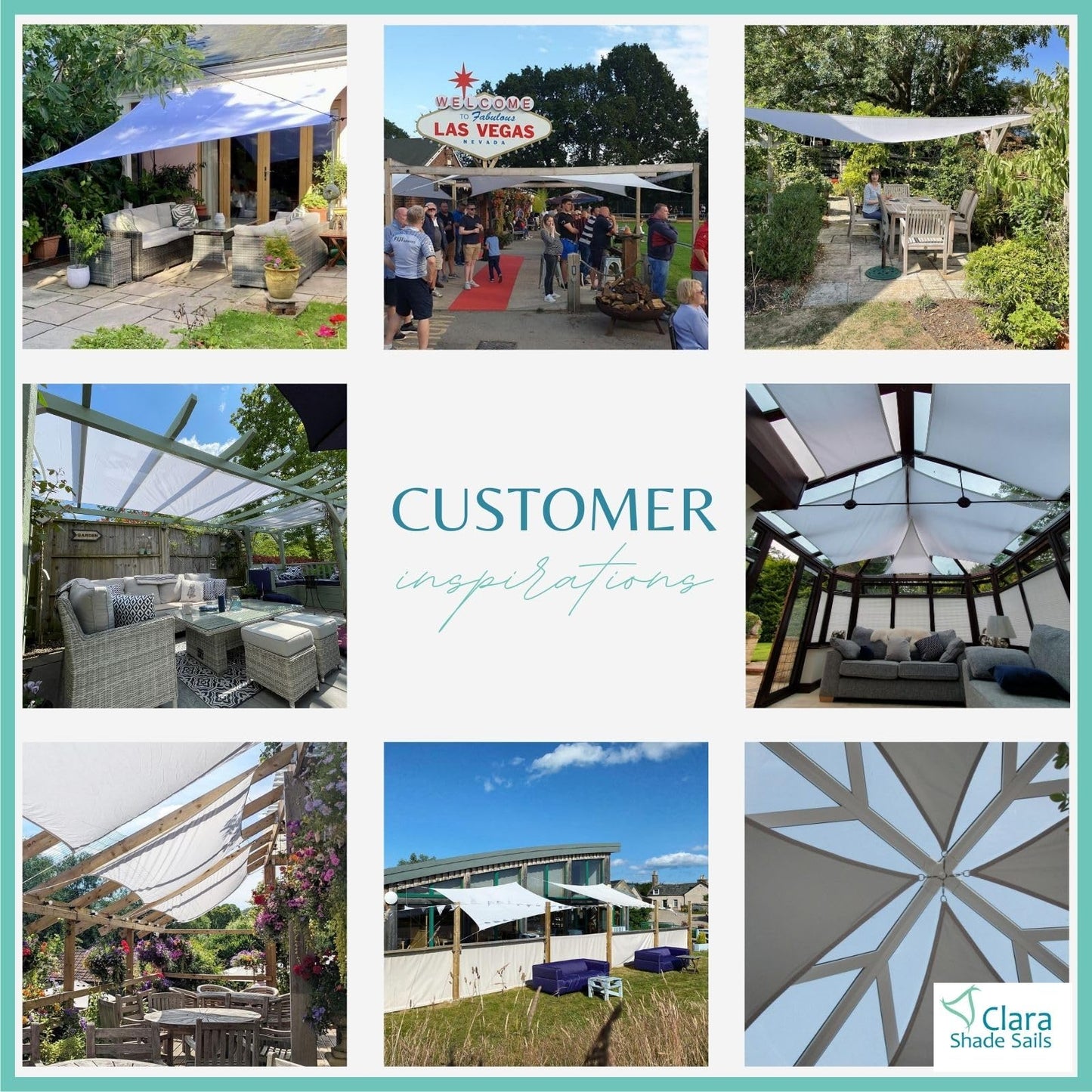 Clara Shade Sails - White Rectangle 3x4m Sun Shade Sail, Conservatory Sail Shades, Pergola Canopy, Garden Sail Canopy Waterproof, Patio Gazebo, Garden Tent, Outdoor Sun Sail Shade, Garden Awning