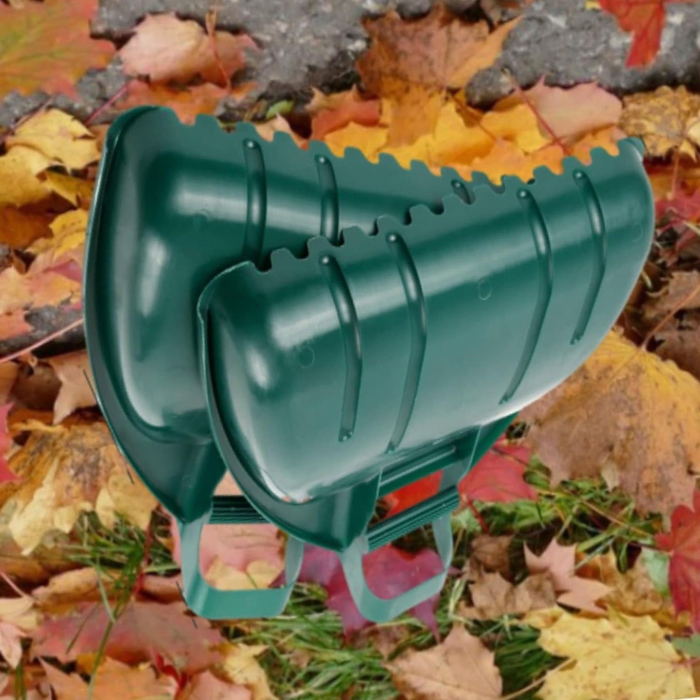 STORM TRADING GROUP Set of 2 Leaf Grabber Garden Waste Rubbish Cleaning Tool Strong Leaf Collector Lightweight & Easy to Use Ideal For Grass, Leaves, Soil, Scoop Collector With Strong Secure Grip