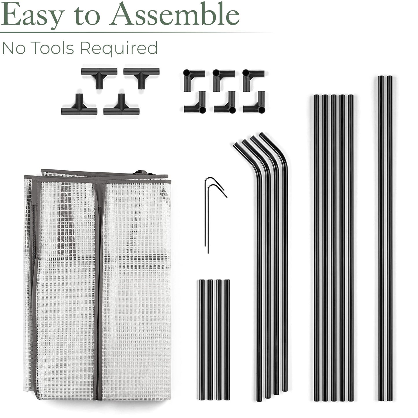 CHRISTOW Large Grow Tunnel Cloche Garden Polytunnel Greenhouse With Reinforced Cover (choose 0.9m, 1.8m, 2.7m or 3.6m long)