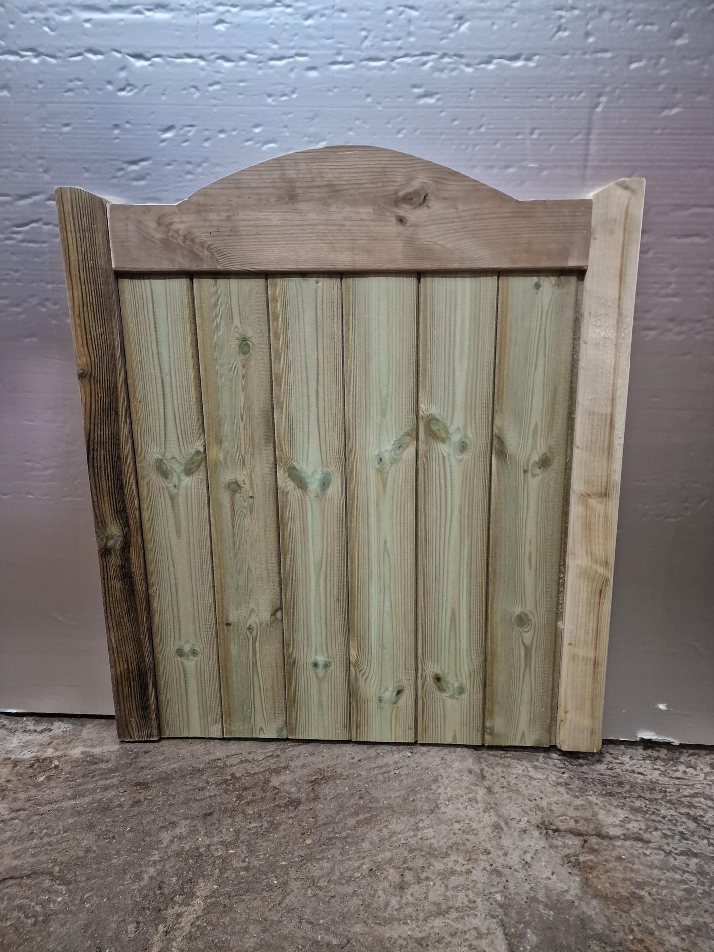 md carpentry Wooden Garden Gate, Pressure Treated, 90cm High x 120cm Wide, Green