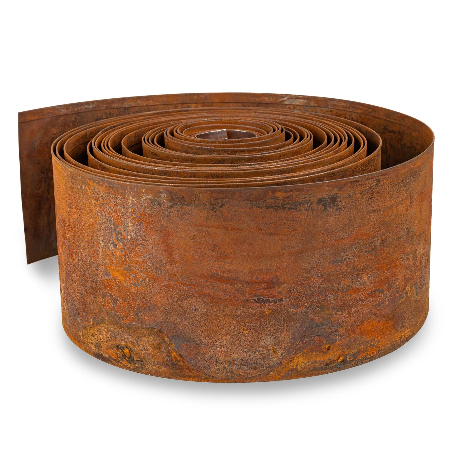 UNIGARDIA Corten Steel Lawn Edging 10 m - Metal Garden Edging 14 cm High - Easy to install - Pre-Rusted Garden Edge Border, Incl. 1 Pair of Assembly Gloves