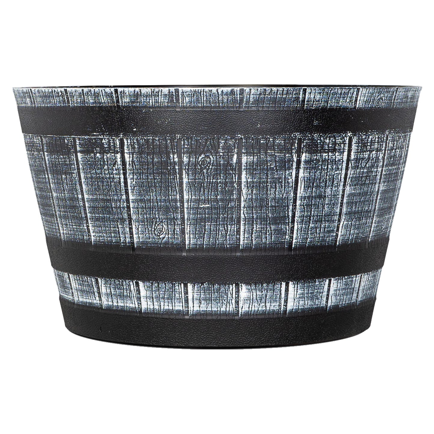 SG Traders 40cm Large Round Barrel Tub Planter, Indoor Planter With Drainage Holes, Outdoor Garden Plant Pot Flower Pots Planters Patio Perfect For Growing Herbs, Flowers, Vegetables Barrel Planters