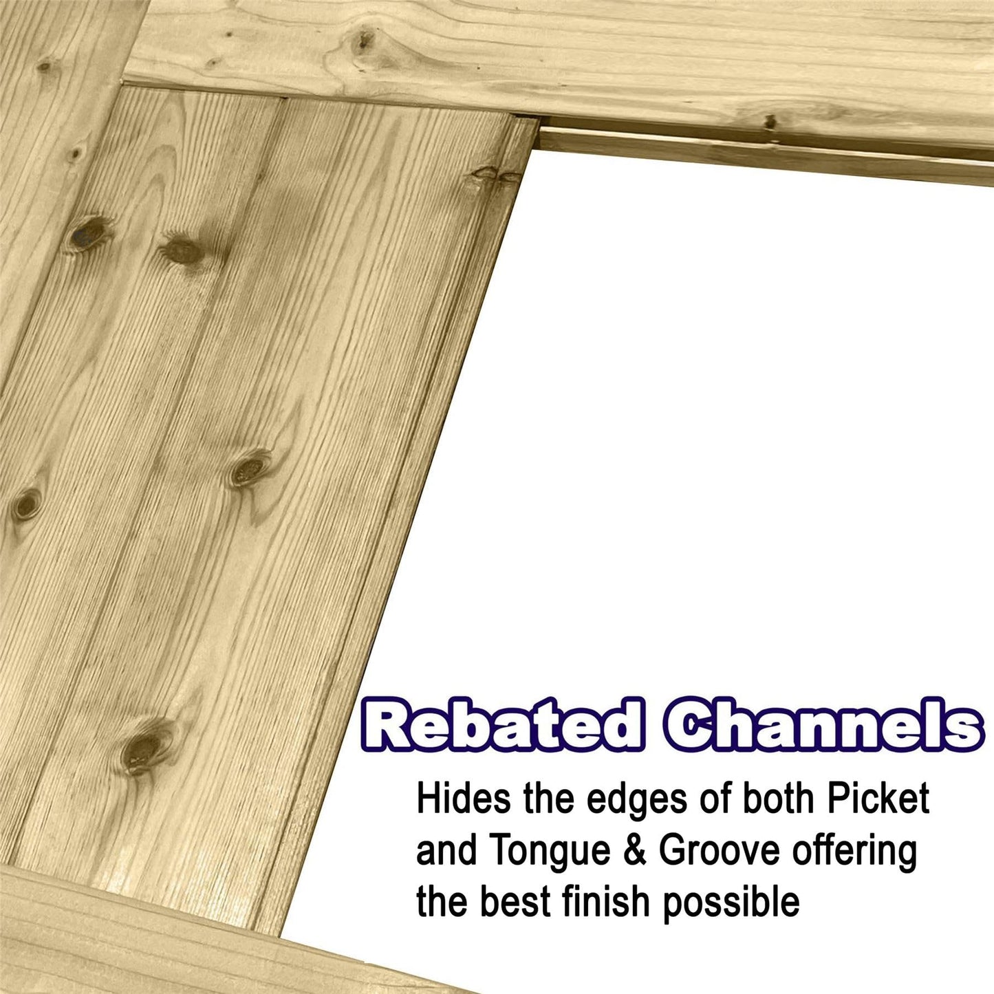 Premier Garden Supplies Pedestrian PATHWAY Gate Vertical Tongue & Groove Boards Rebated in a Thick H-Frame Height: 3ft (90cm | 900mm) x Width 3ft (90cm | 900mm) with a Auto Latch Hinge Pack