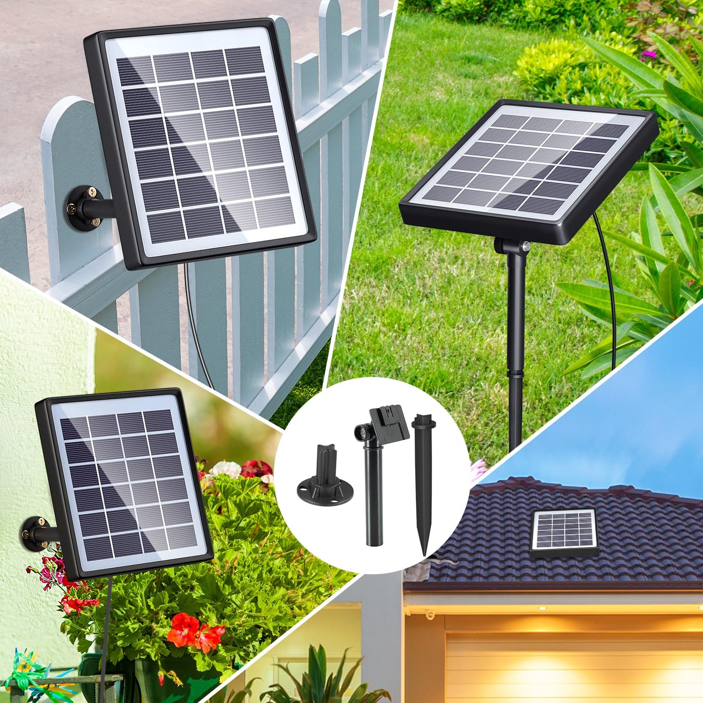 PChero Solar Irrigation System Kit, Automatic Self Watering System with Timer Garden Greenhouse Drip Irrigation System with 15M Hose for Pots Lawn Indoor Outdoor Plants