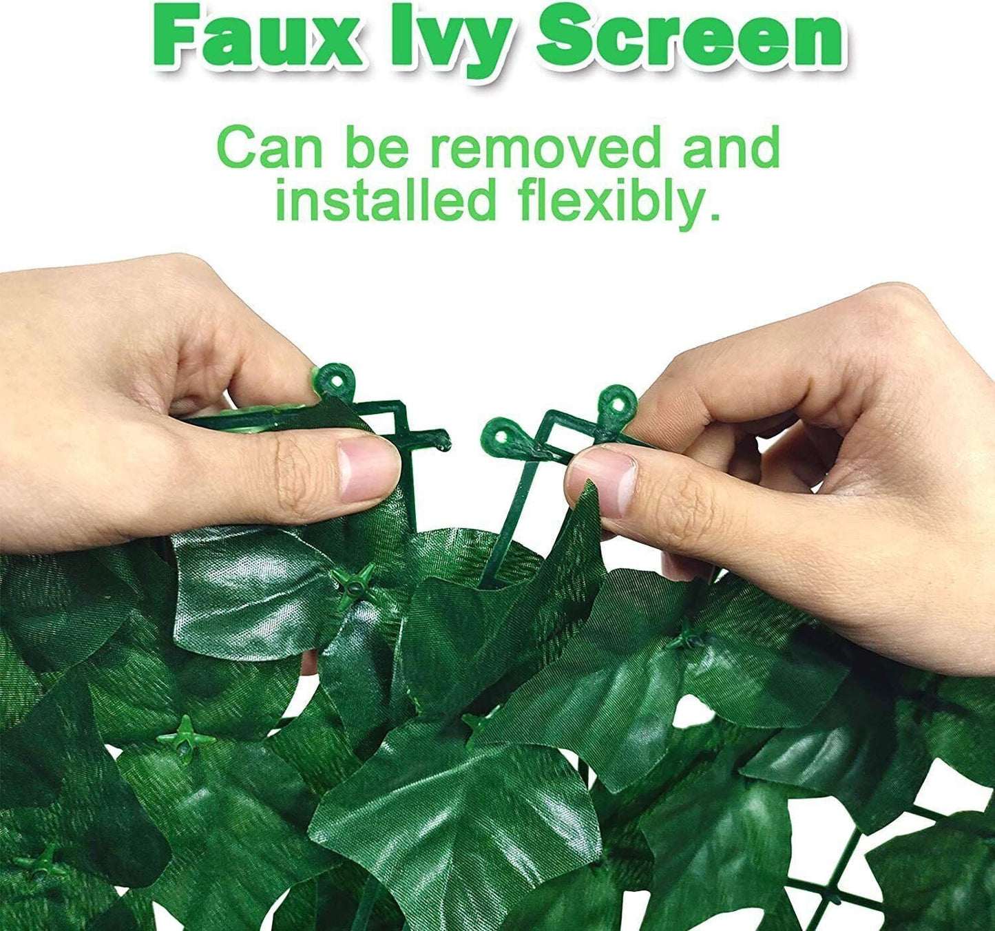Artificial Ivy Leaf Hedge 1m x 3m Ivy Leaf Screening Roll Screening Panels On Roll Privacy Garden Fence