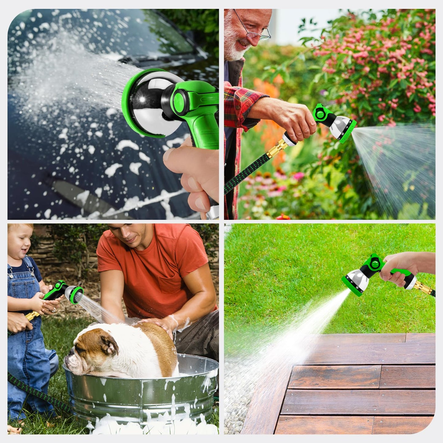 Yofidra Expandable Garden Hose – 100ft, 3-Layer Latex