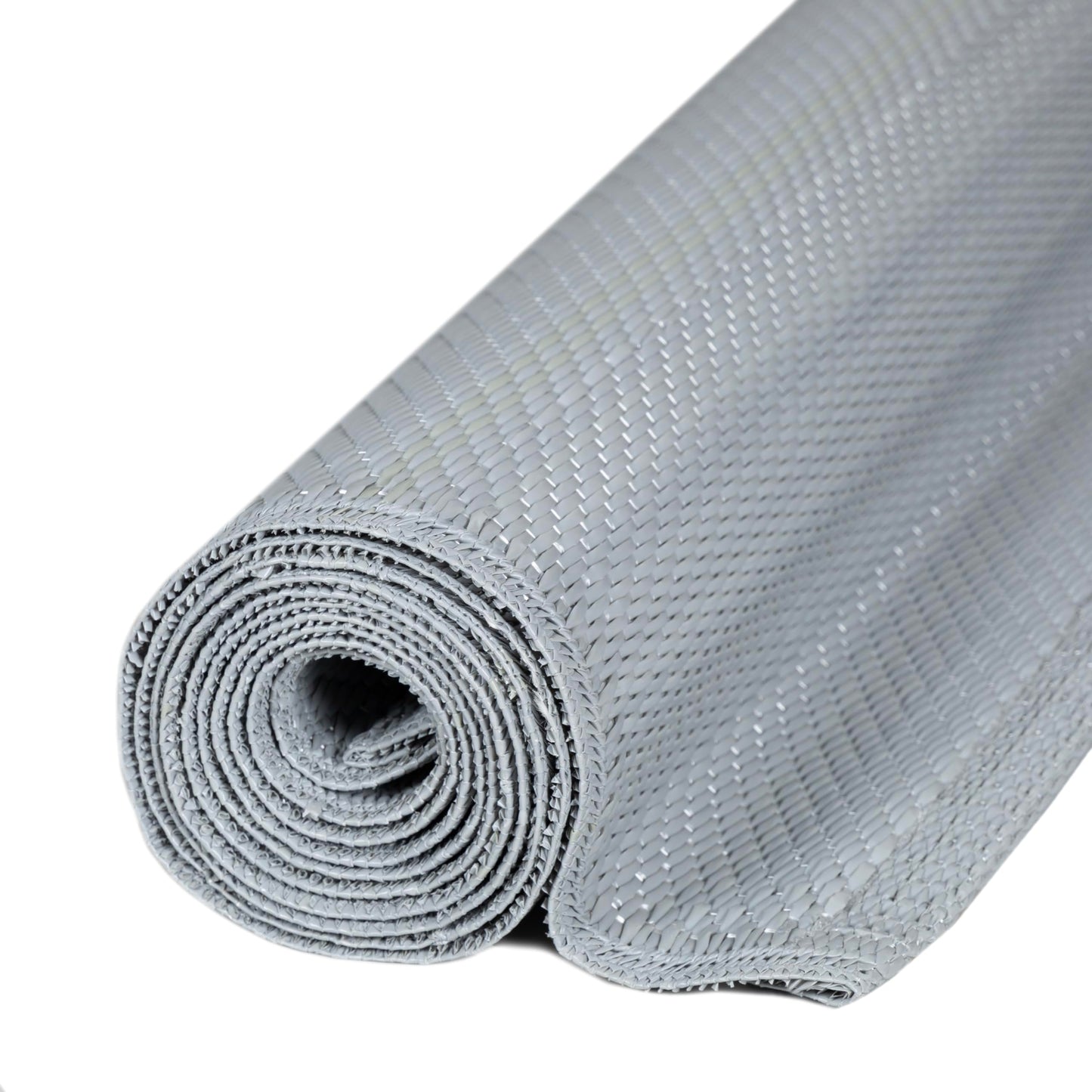 THE RUGS Urban Collection Outdoor Rug - Easy to Clean, Waterproof Plastic Outdoor Rugs for Garden, Patio, Balcony, Camping - Contemporary Plastic Straw Rug - Mono Grey, 90x150cm