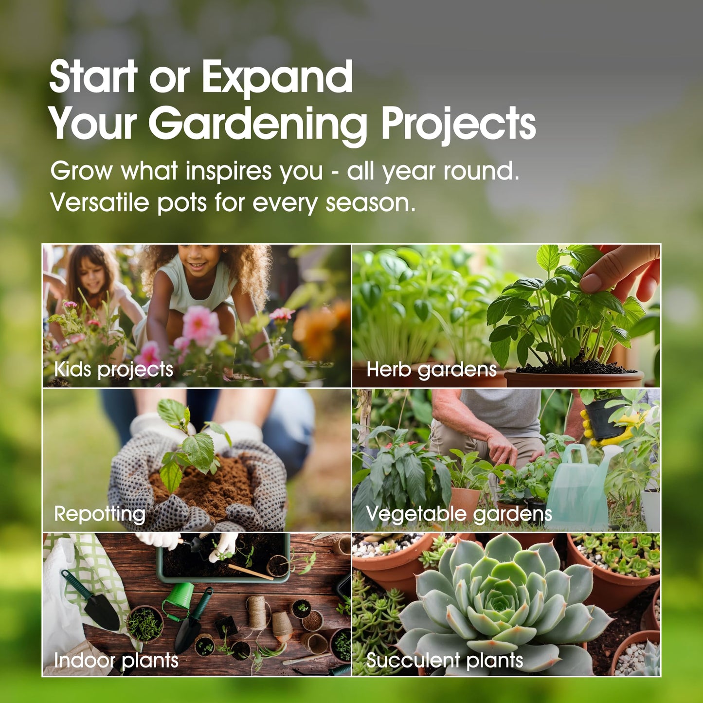 WHITEFURZE 12.7CM GARDEN POT - TERRACOTTA SET OF 5