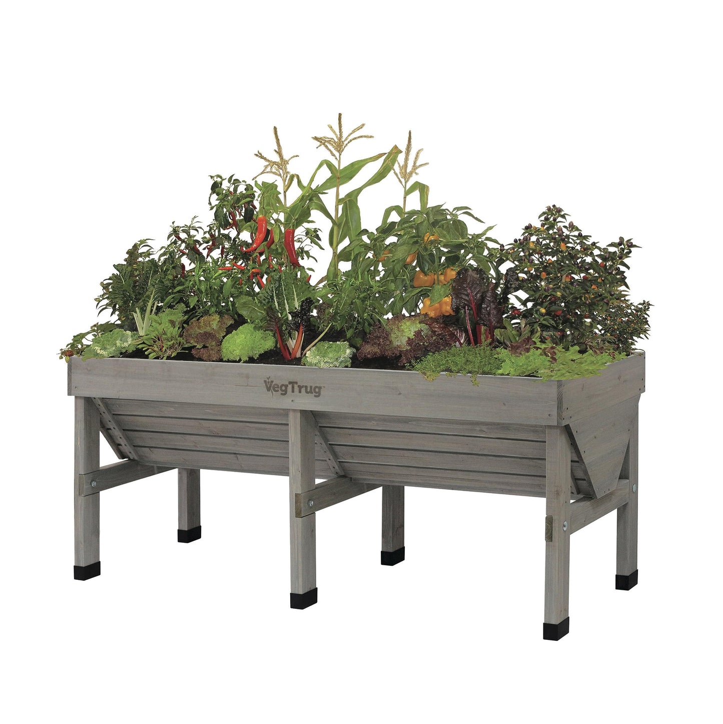 VegTrug VTGWMD 0397 Wash Raised Bed Planter, Grey, 1.8 m