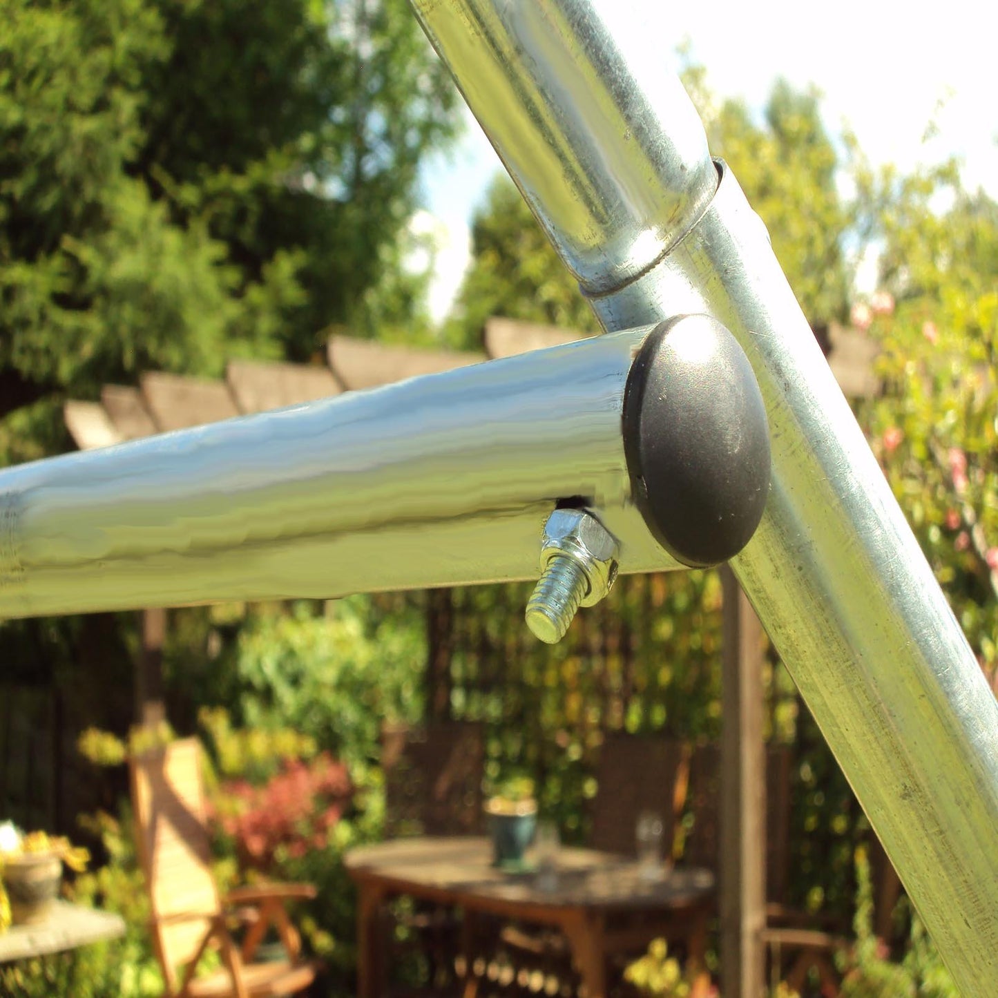 4m x 2m Polytunnel"Strongest In It's Class" a fully Galvanised Structure with more Diagonal & Roof Bracing than all others. Metal Hinged Door | Multi-Window