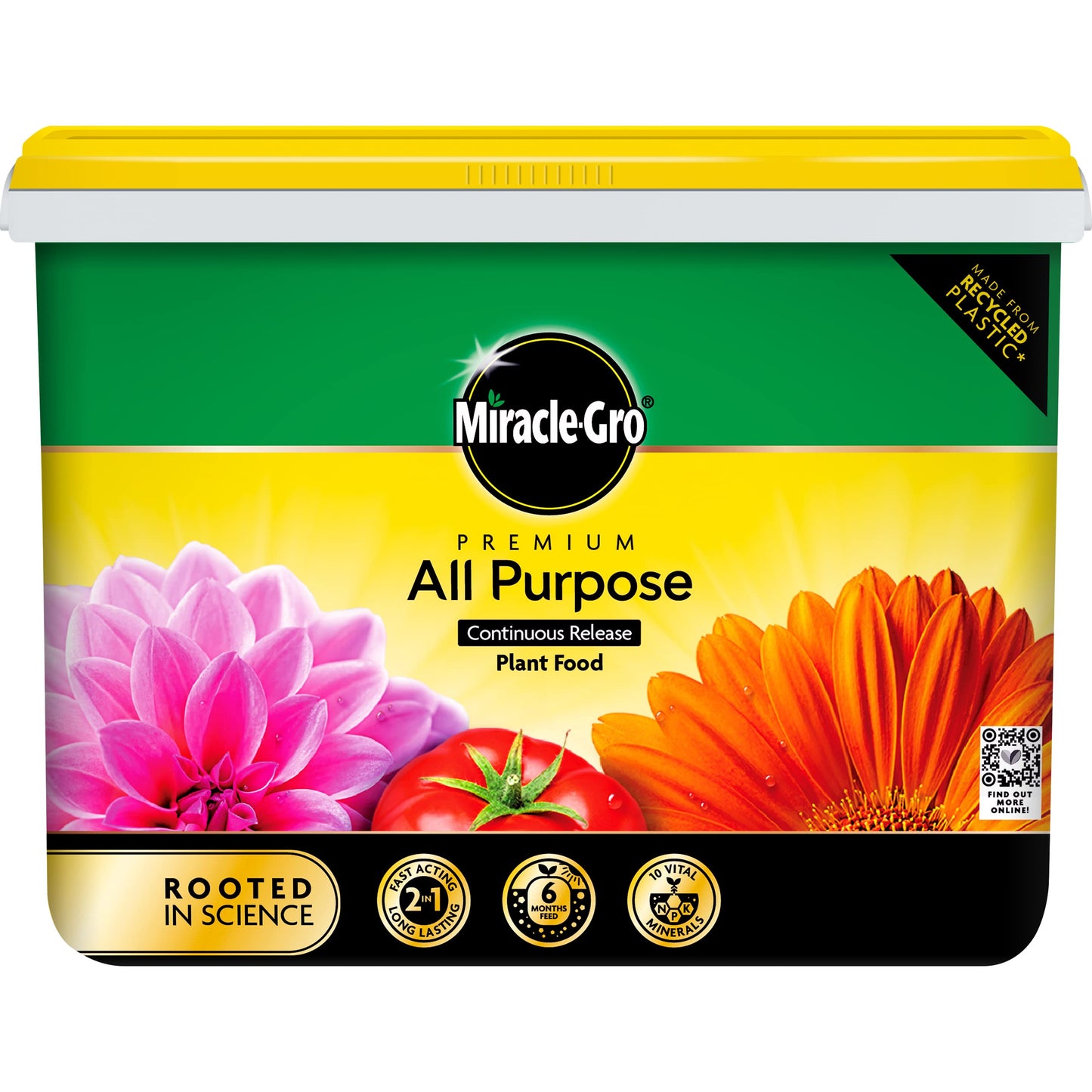 Miracle-Gro Premium All Purpose Continuous Release Plant Food, 2 kg, White