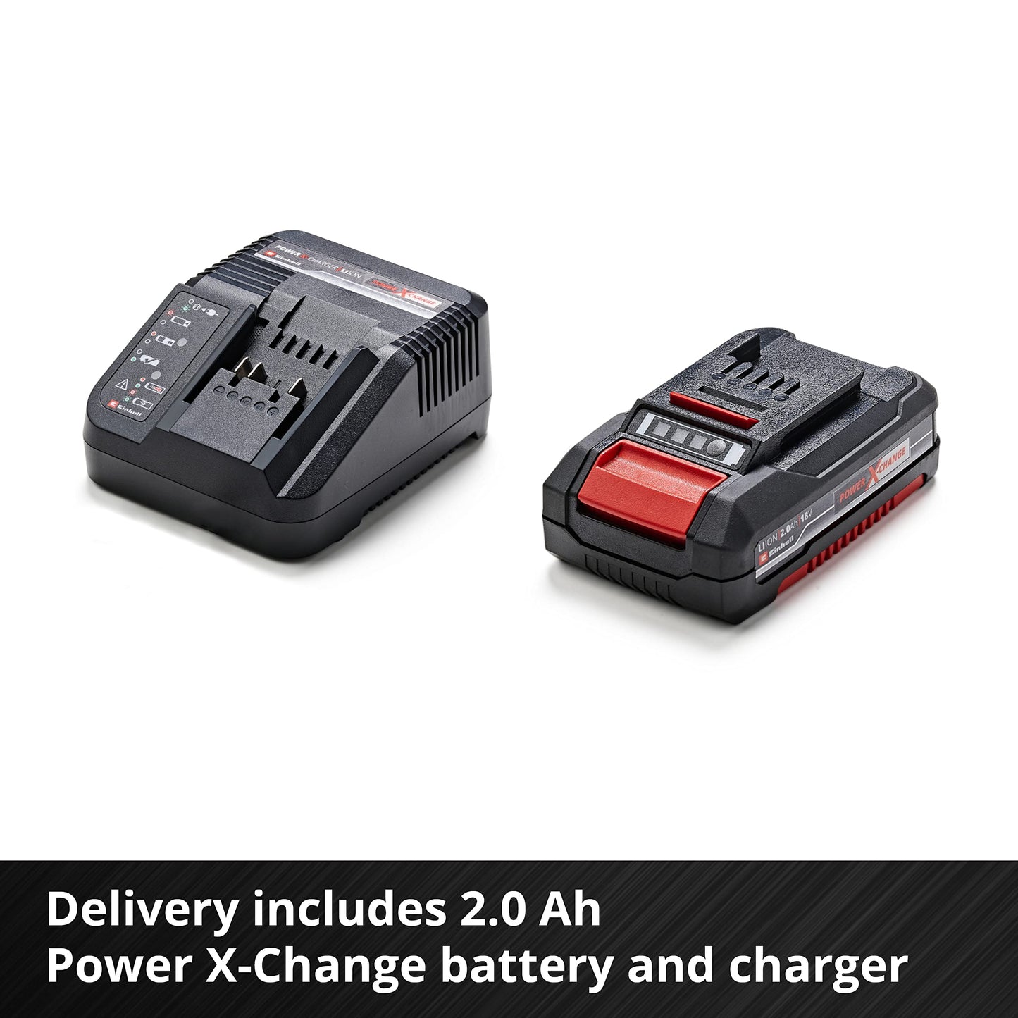 Einhell Power X-Change 18V Cordless Hedge Trimmer With Battery and Charger - 46cm (18 Inch) Cutting Length, Laser-Cut Diamond-Ground Steel Blades - GE-CH 1846 Li Hedge Cutter Kit