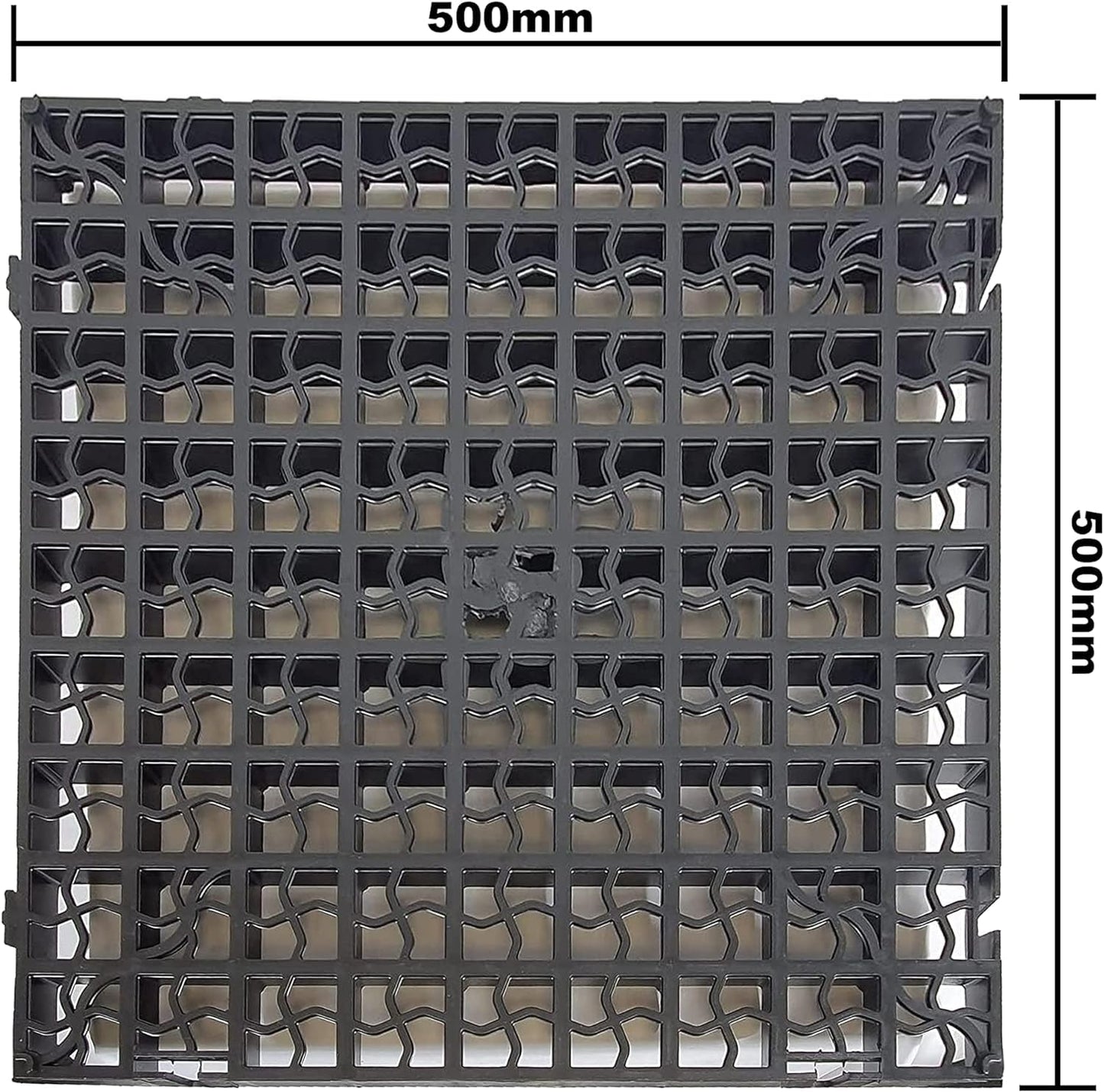 20 x Black Plastic Paving Driveway Grid Turf Grass Lawn Path Gravel Protector Drainage Mat (5 Square Meter)