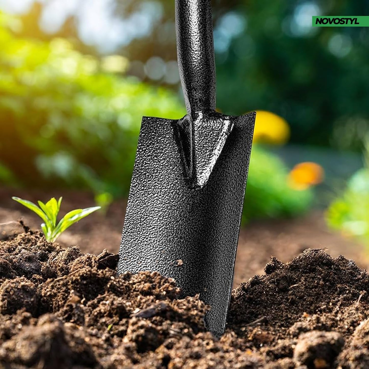 Garden Border Digging Spade - Made From Strong Carbon Steel Strong, Durable, Long Lasting & Rust Resistant Ideal Hand Tool For Allotment Weeding, Snow Cleaning & Gardening Long Life