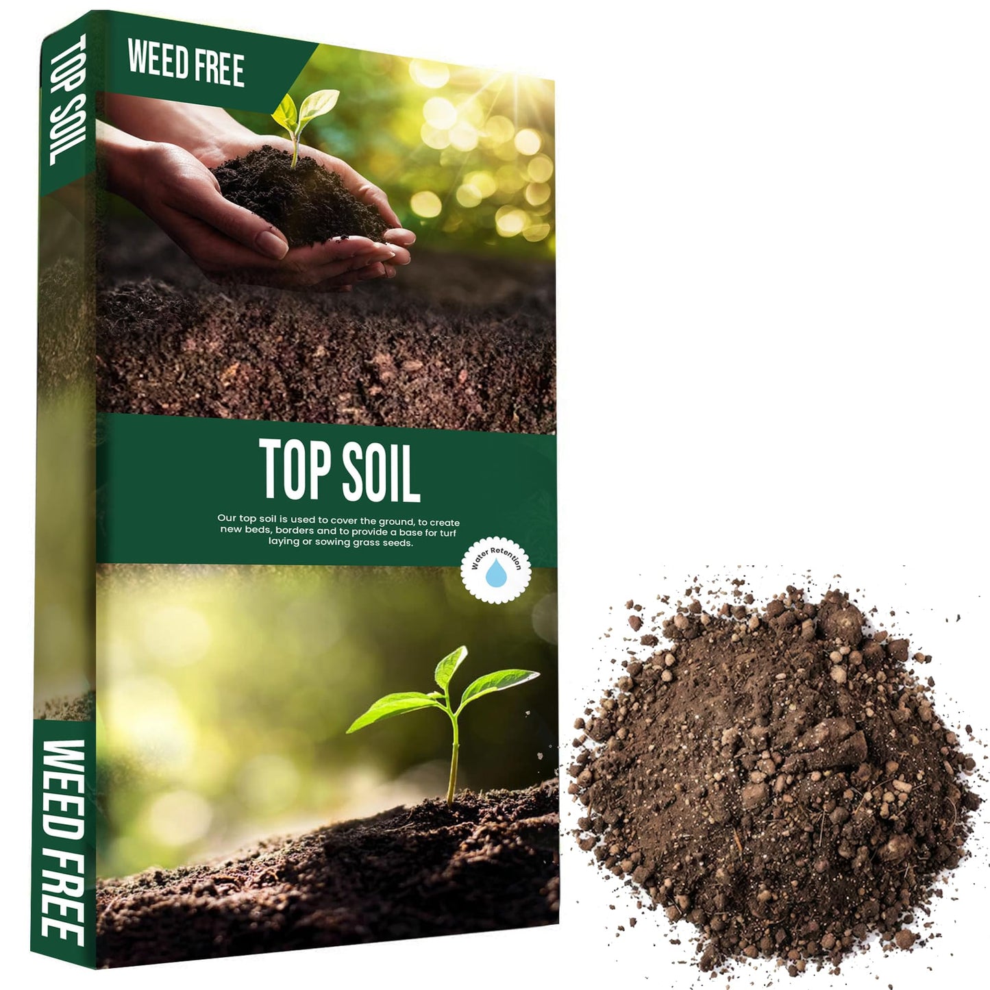 Garden Top Soil 35L Bags With Essential Nutrients Ideal For General Planting, Lawn Dressing, Pots, Containers & Planters (1 Bag (35 Litres))