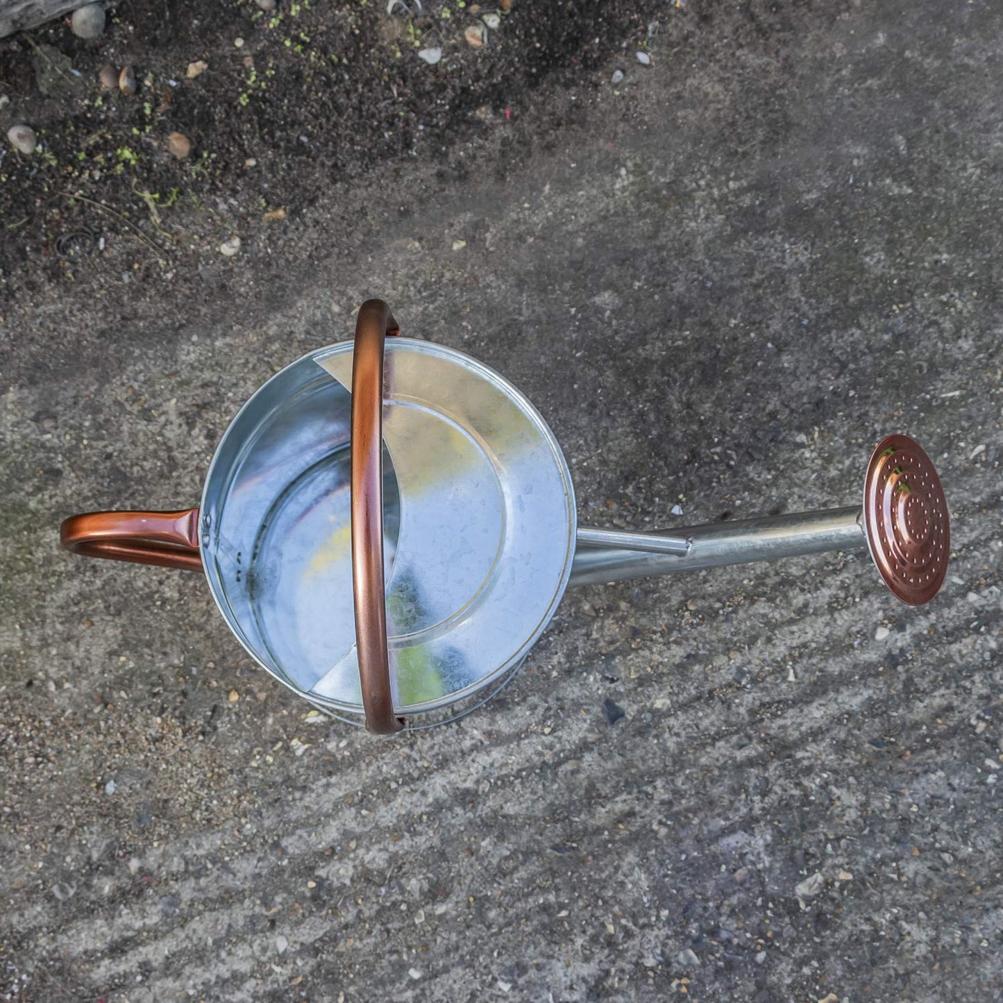 Woodside 9L Metal Watering Can - Silver