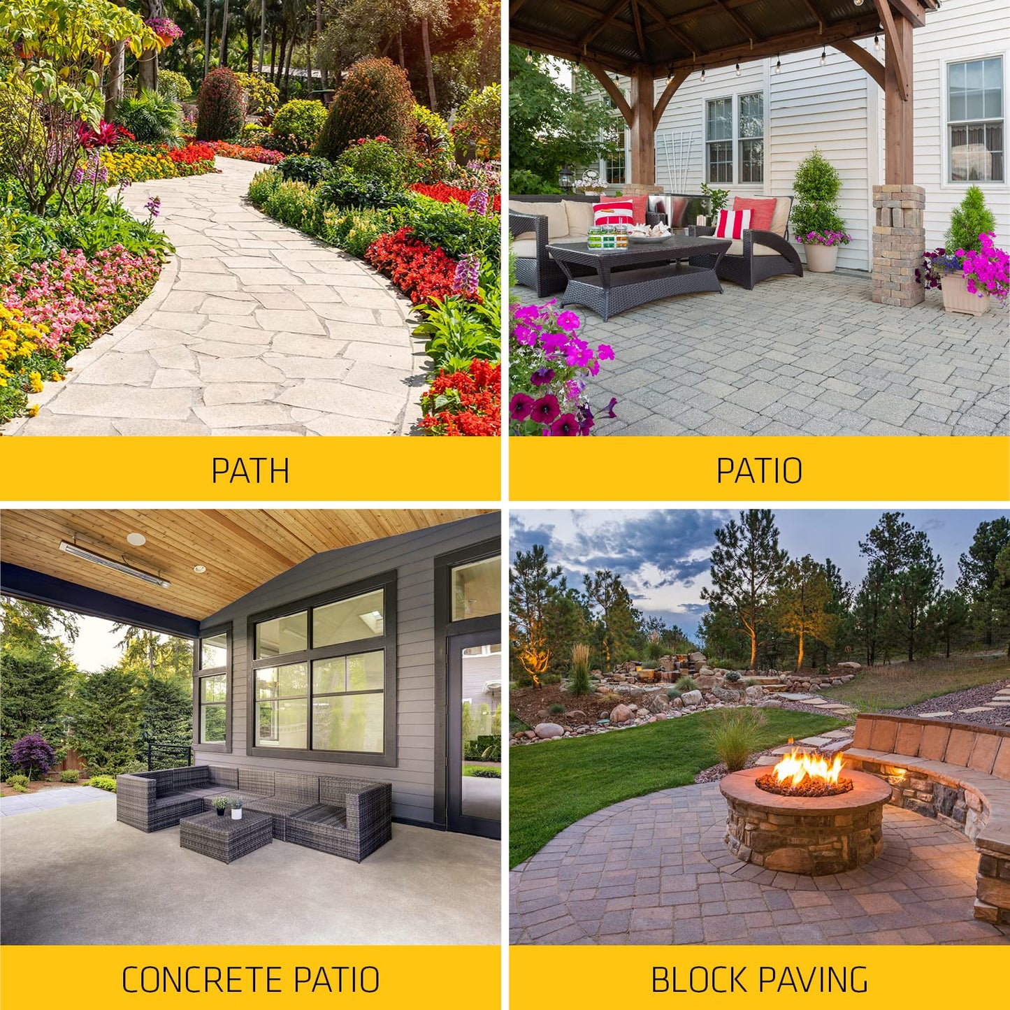 Everbuild 405 Path & Patio Seal | Long Lasting, Solvent Free & Acrylic Coating for Paths, Patios, Natural Stone & Block Paving - 5 Litre
