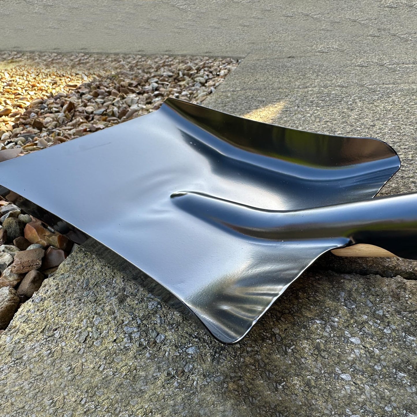 LSC Coal Ash Shovel with Wooden Handle Heavy Duty Metal for Digging, Gardening, Land Management, Yardwork, Farming, and Outdoors Snow Shovel (SHOVEL)