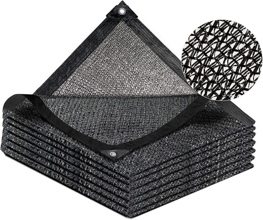 LATERN 40% Shade Cloth with Grommets, 2m x 3m Garden Mesh Shade Tarp HDPE Sun Shade Net UV Resistant Netting for Greenhouse Cover Patio Plant Flower Chicken Coop Carport