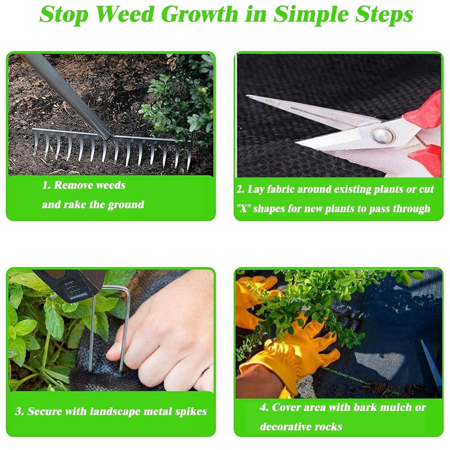 Aoriyar Weed Control Membrane Fabric for Garden - 1M x 10M Black Heavy Duty Ground Cover Membrane Roll Permeable Weeds Suppressant Sheet Gravel Barrier Matting Breathable Landscape Covering Fabric