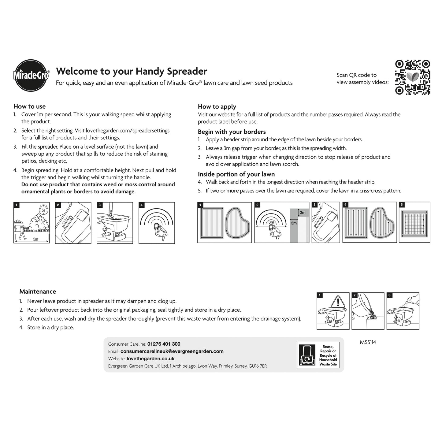 Miracle-Gro Handy Lawn Seed Spreader