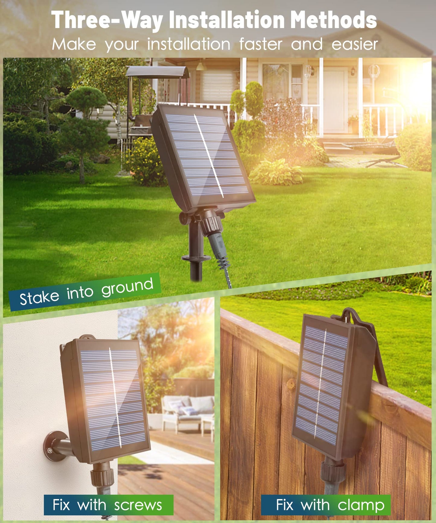 ULIGHTOWN Solar Festoon Lights Outdoor,14M/46FT USB&Solar String Lights with Remote, 30LED Shatterproof Bulbs, IP65 Waterproof for Garden, Gazebo Patio Party Wedding Decor