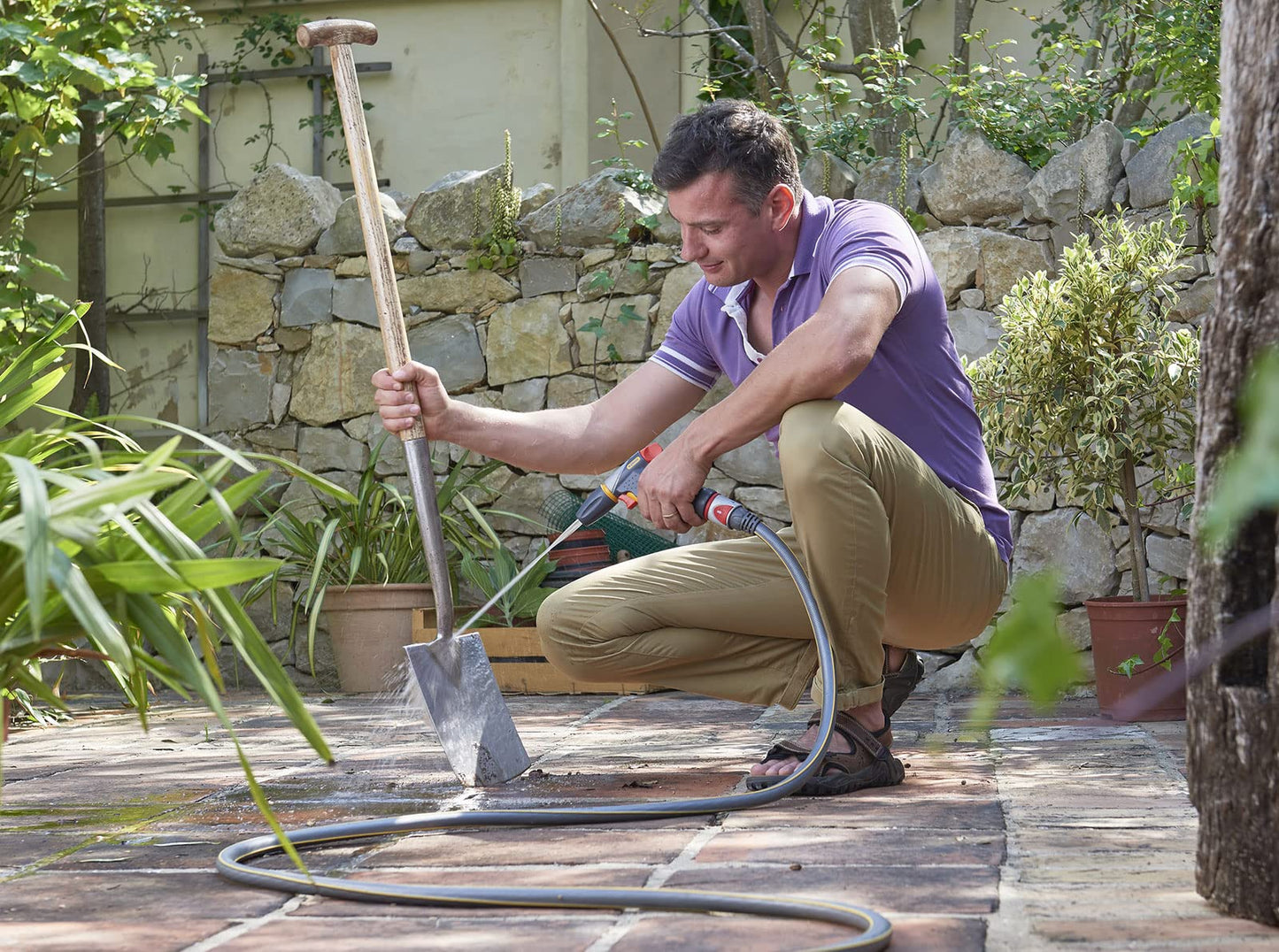 HOZELOCK - Jet Spray Gun Ultramax Pro Metal : For Maintenance, Intensive Use, Ergonomic and Extremely Robust (Metal Body), Locking Function and Flow Control: 3 Spray Patterns [2696 0000]