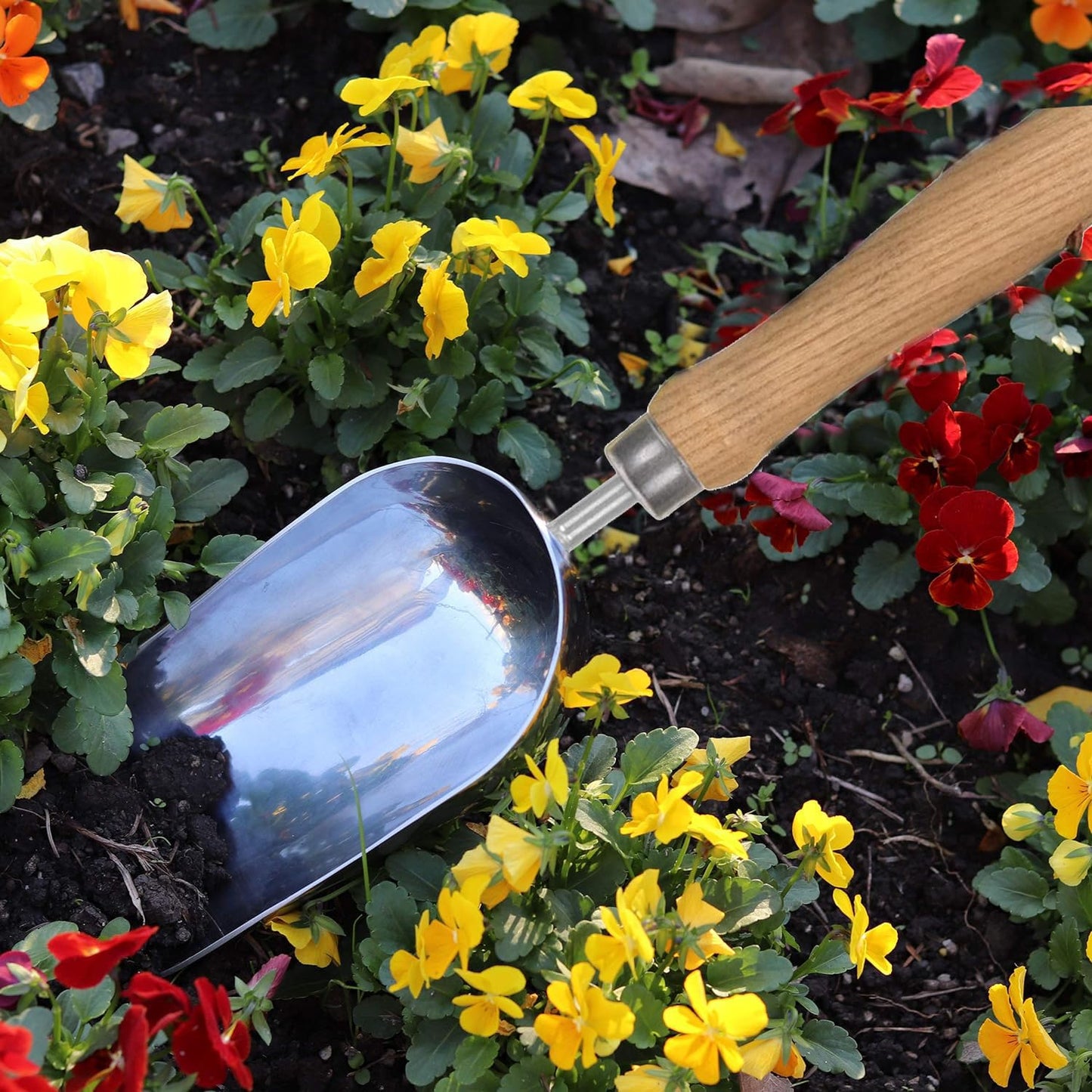 Hand Trowel,WDAOcheng Compost Scoop,Stainless Steel Garden Trowel,Soil Scoop for Weeding, Transplanting and Digging in Garden