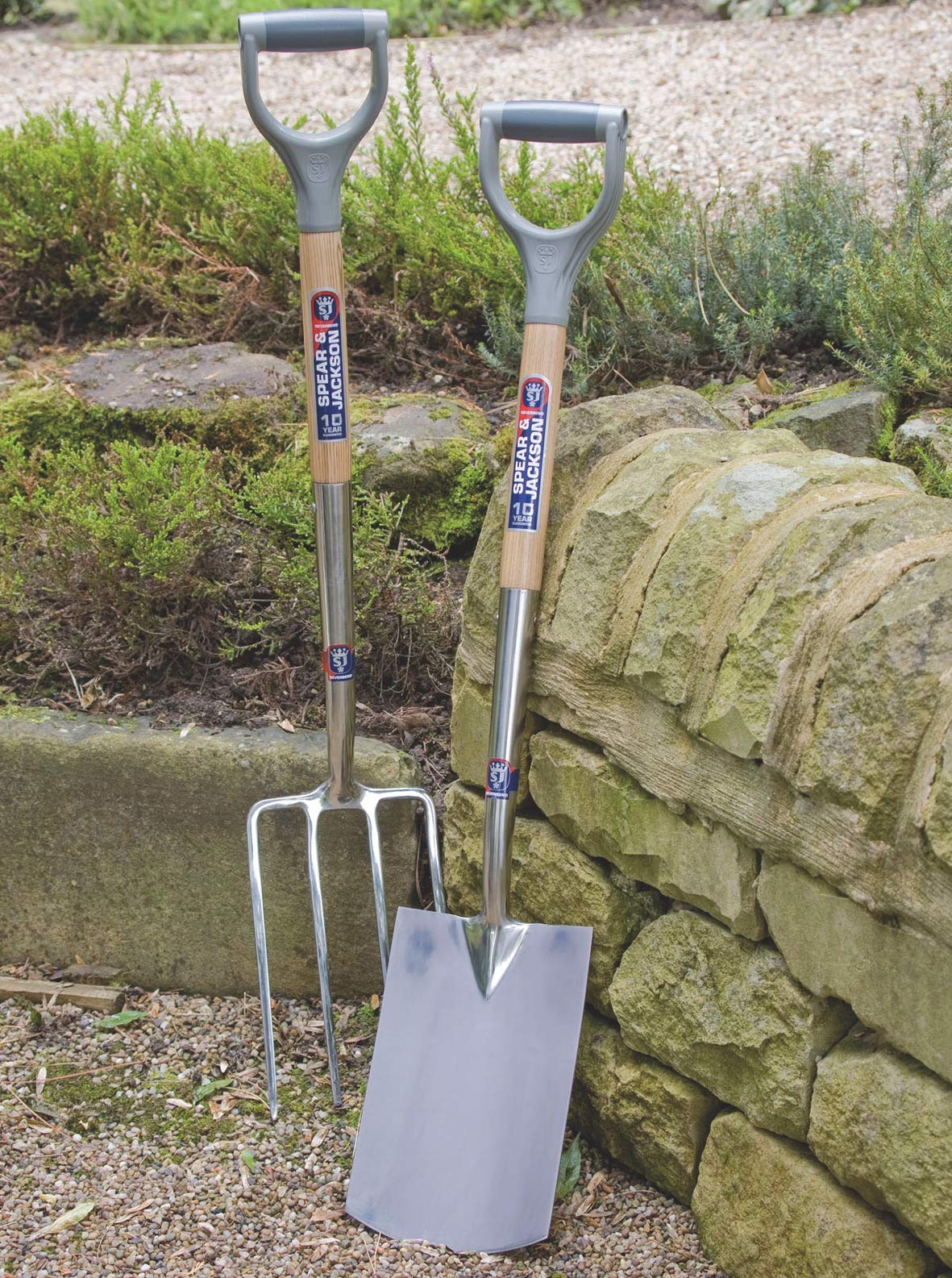 Spear & Jackson 1160SP Neverbend Stainless Digging Spade, Blue