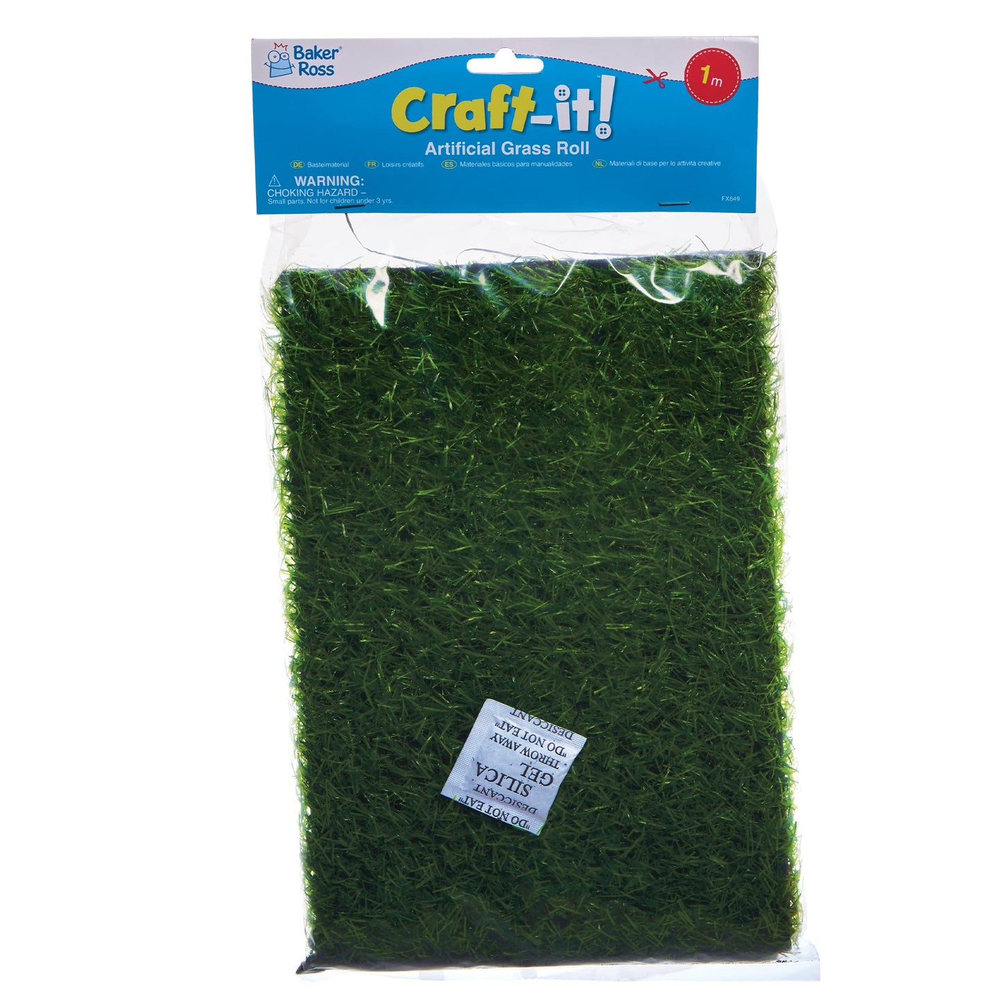 Baker Ross FX649 Artificial Grass Roll – 30cm x 60cm