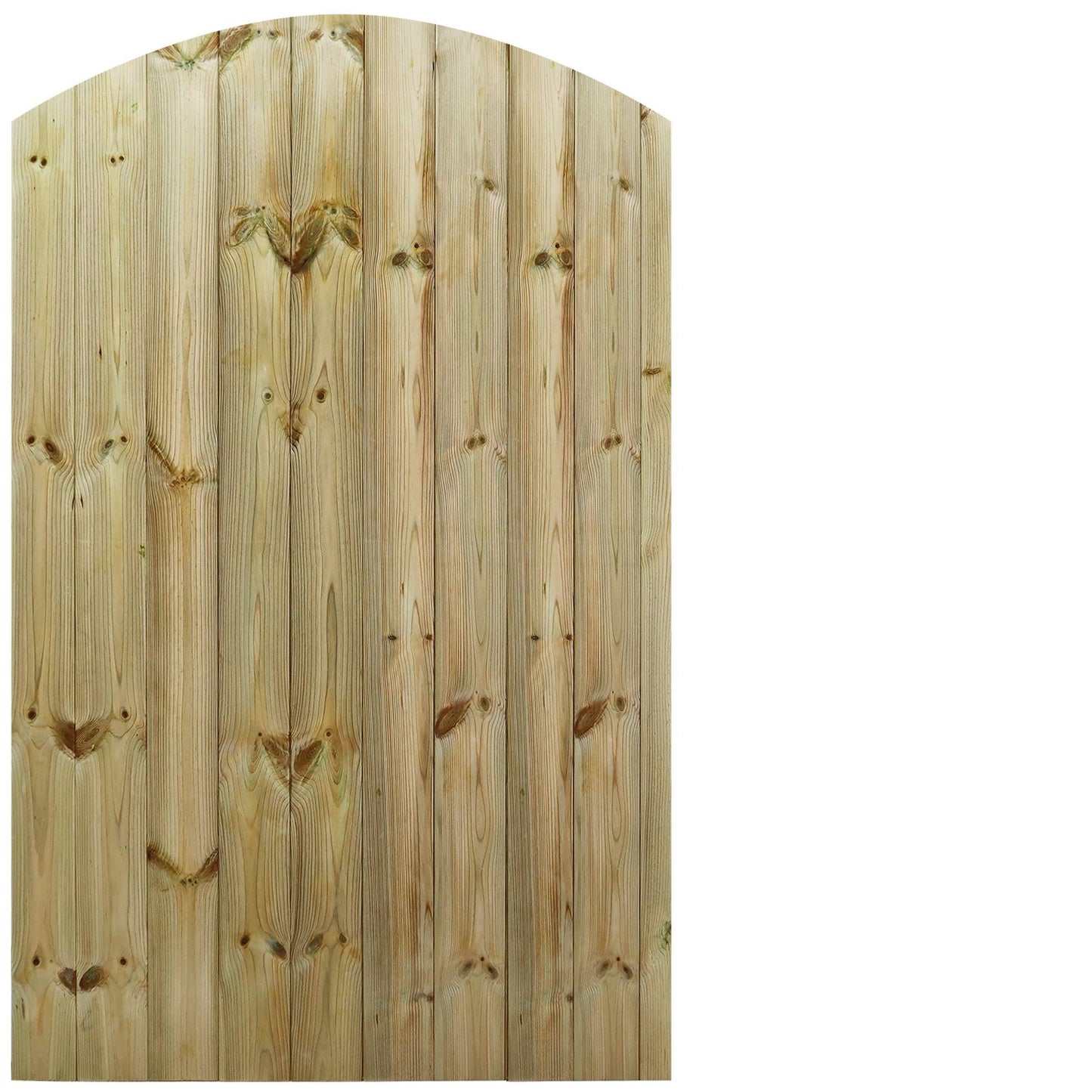 Bespoke Custom Made To Measure UPTO HEIGHT: 6ft (180cm High) Tongue & Groove Fully Framed Arch Top Pathway Garden Pedestrian Gate [Width Between 90CM to 105CM Hinge Pack Option Removed