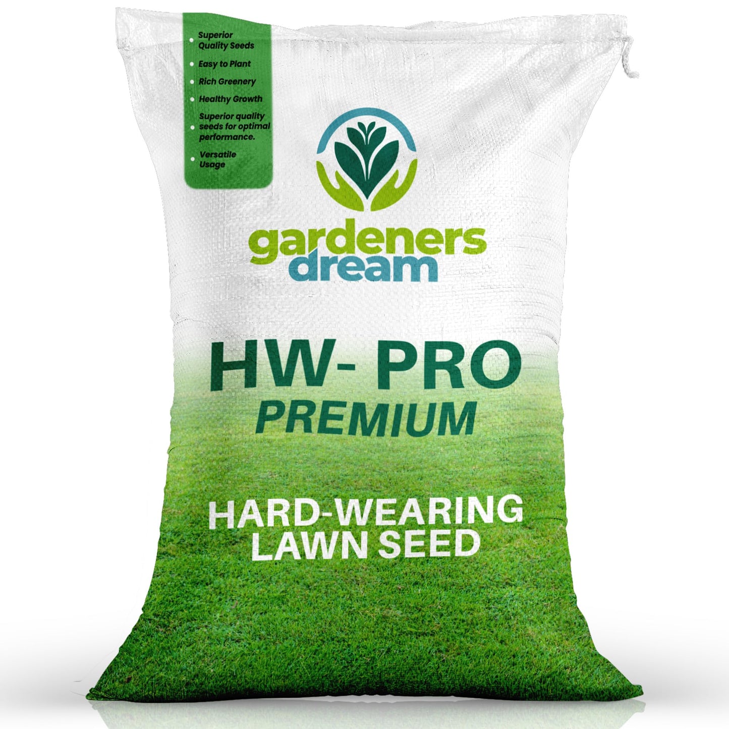 GardenersDream 5KG Premium Hard Wearing Grass Seed - Fast Growing Grass Seeds for New Lawns & Patch Repair - Covers up to 300M2 for Overseeding