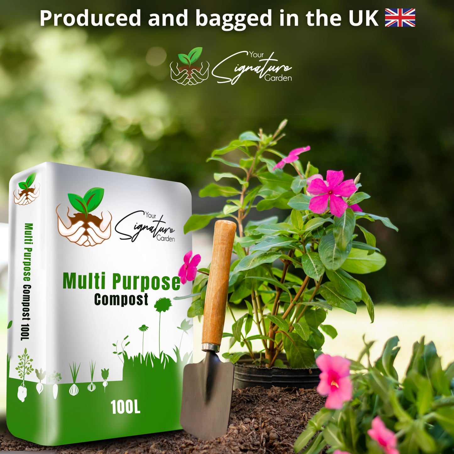 Laeto Multi Purpose Compost - Premium Potting Compost for Healthy Growth Top-Grade Potting Soil Peat Free for Flowers, Vegetables & Plants 100 Litre Bag