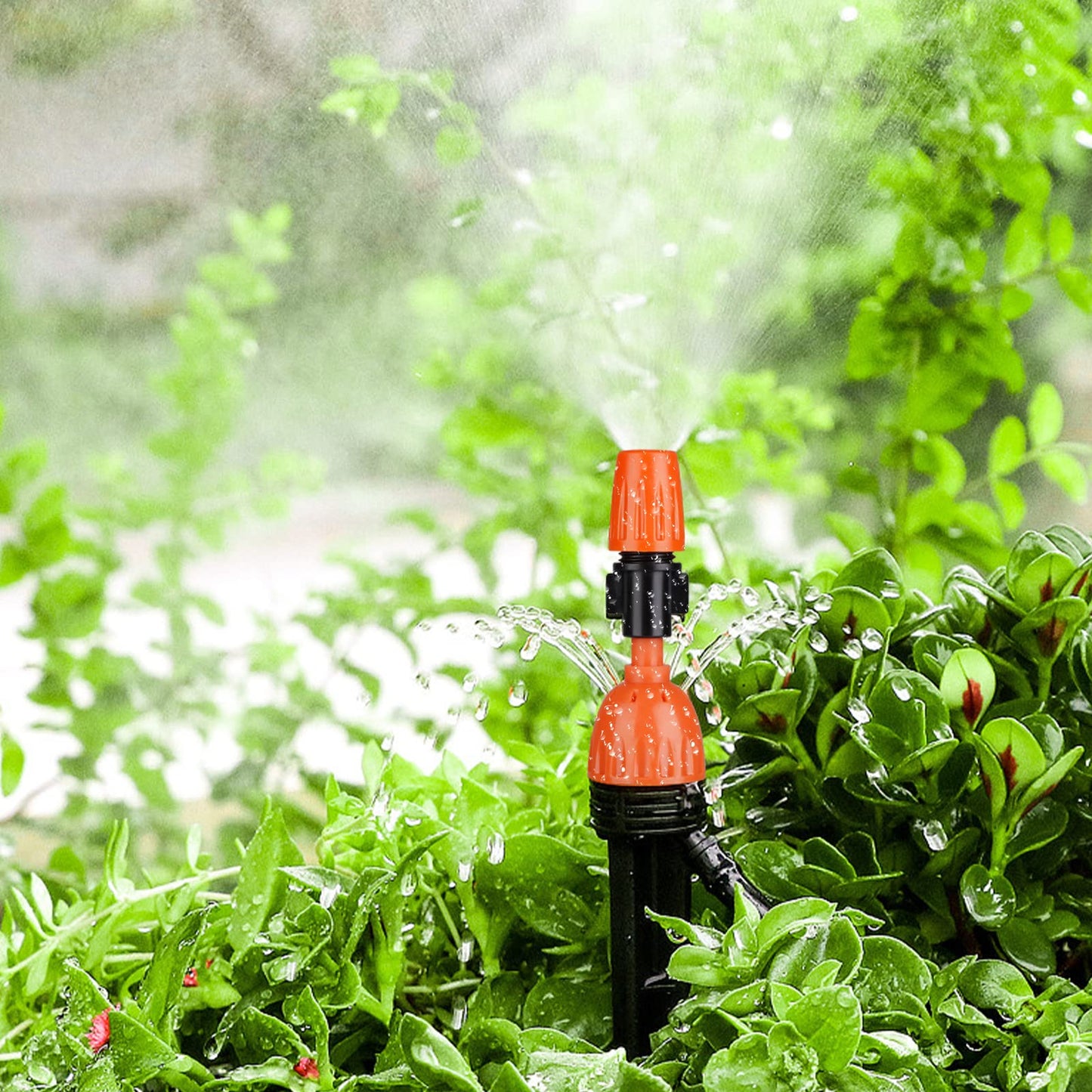 Drip Irrigation System, 280 Pcs Micro Drip Irrigation Kit, 147FT/45m Drip Irrigation Hose with Adjustable Nozzle Dripper Sprayer, Automatic Irrigation Garden Plant Watering Kit for Lawn, Garden, Patio