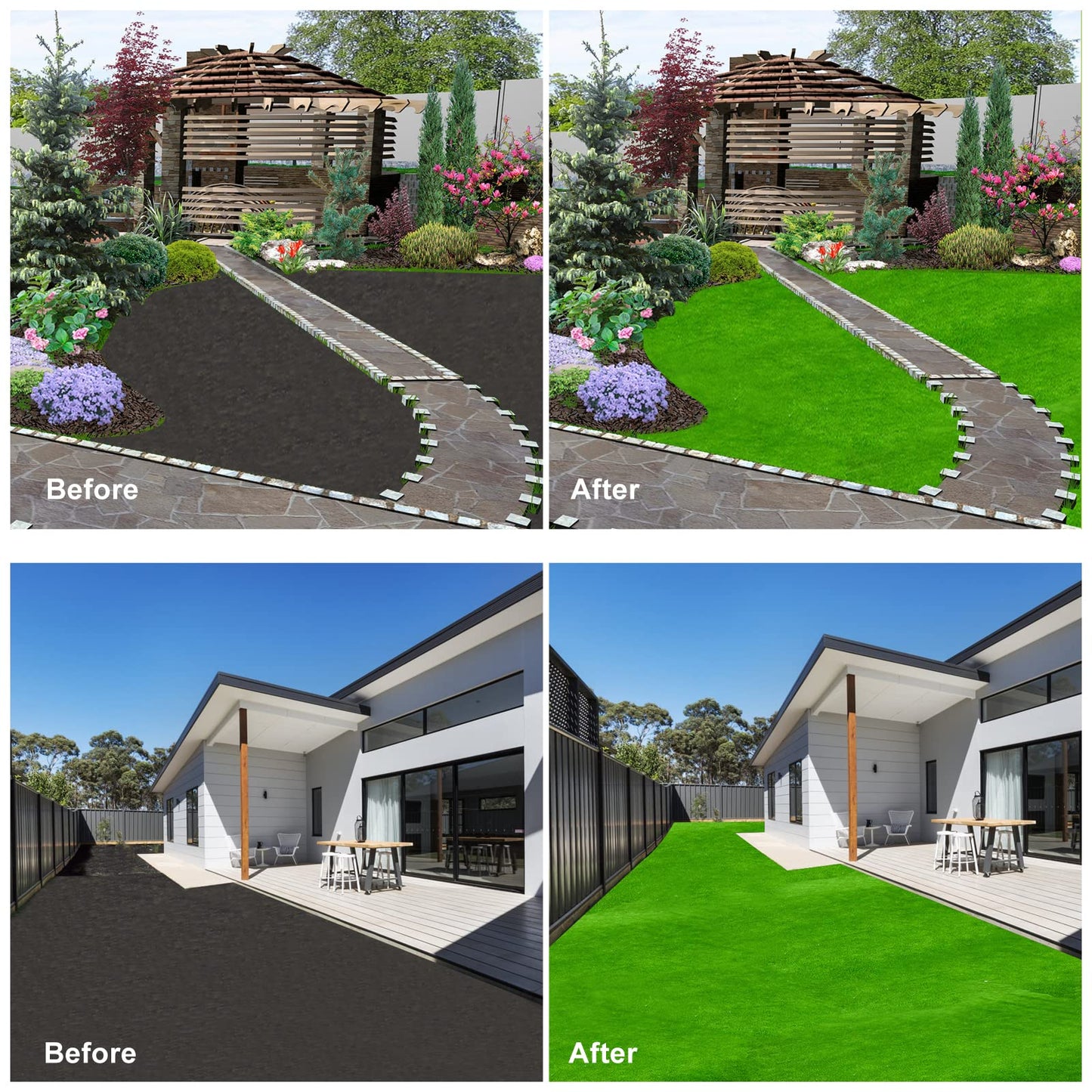 QINGMUG Artificial Grass 1m X 1m Realistic Astro Turf Fake Grass Roll Replacement Artificial Turf Natural Indoor Outdoor Artificial Grass Underlay for Garden Rug