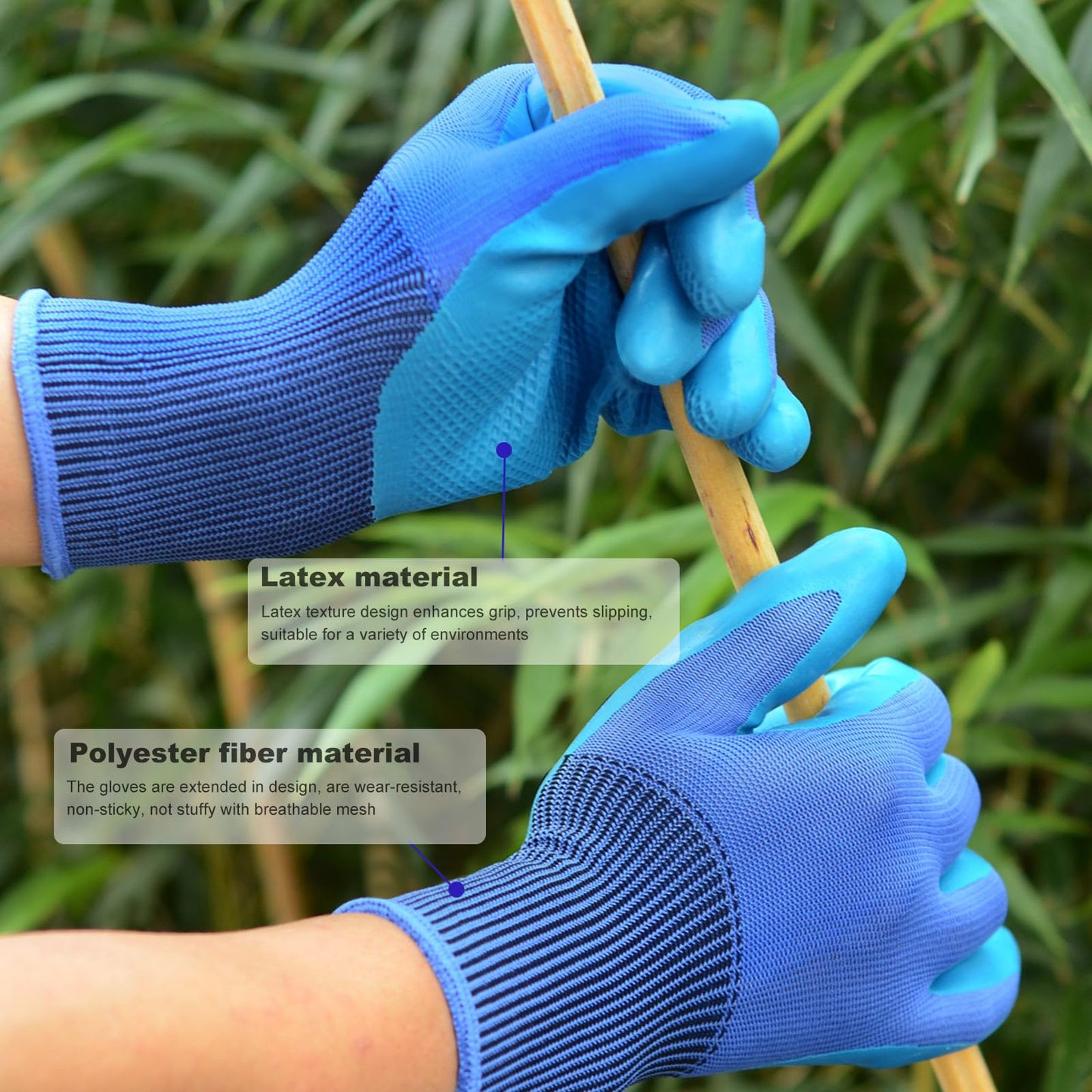 Kynup Garden Secateurs, 3 Pack Professional Secateurs Kit with Garden Gloves, Stainless Steel Sharp Pruner, Pruning Hand Tools Scissors Kit, Trimming Tool