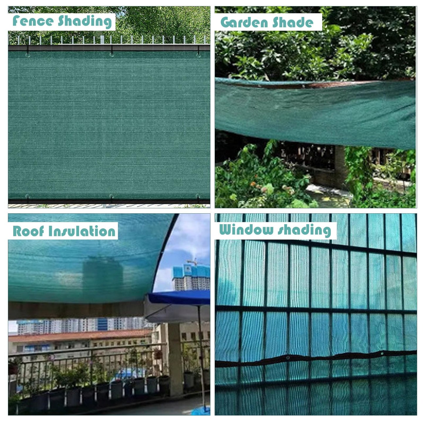 ToKinCen 2mx5m Garden Privacy Netting, Privacy Fence Screening 90% HDPE Outdoor Shading Net, Fence Screening UV-Resistant Tear-Resistant Shading Net with Cable and String