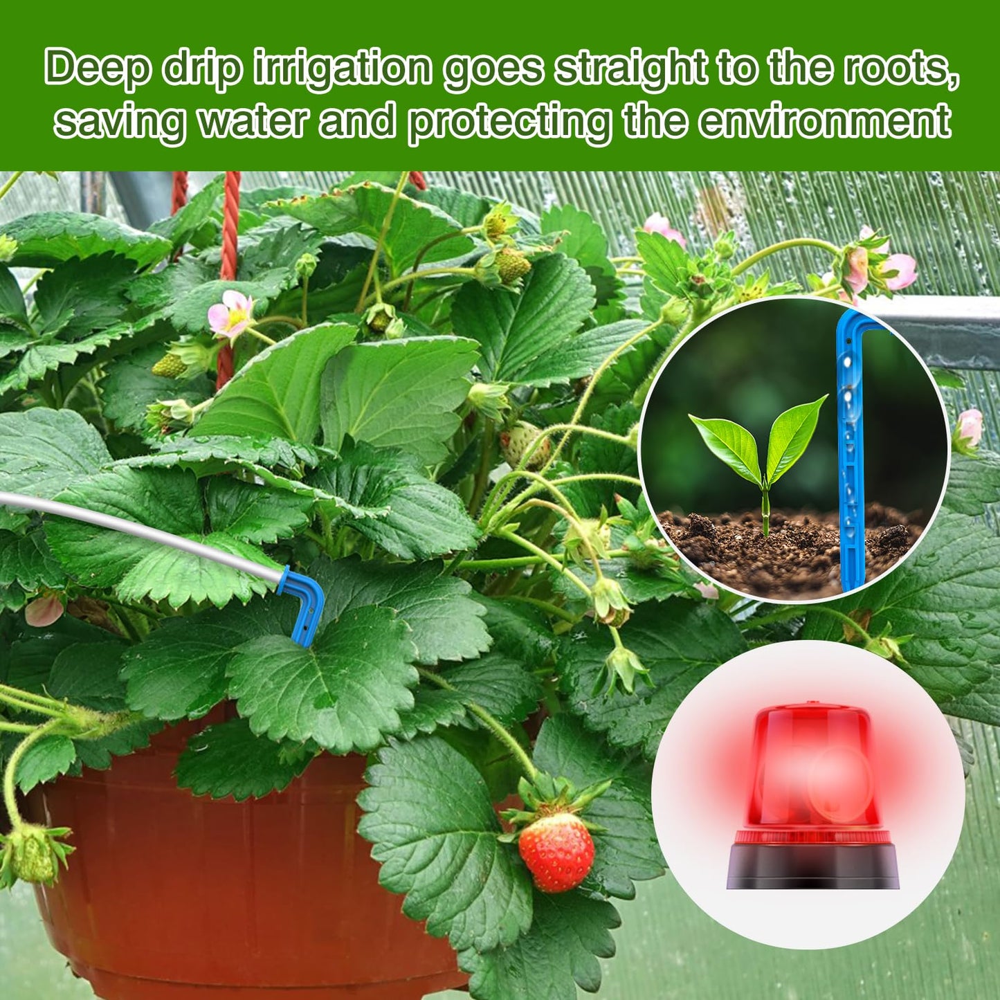 TRJZWA Automatic Watering System Indoor DIY Newest Indoor USB Irrigation System Kit with Multiple Combinations of Automatic Watering Programs, Suitable for Balcony/Indoor/Greenhouse