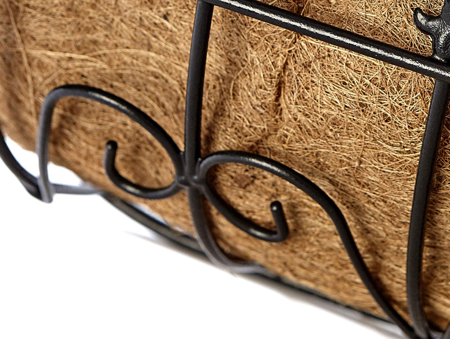 RUDDINGS WOOD Large 48" (120cm) Fleur de lys Wall Trough Planter - Metal Window Box Garden Basket Planter