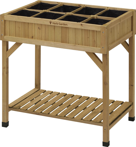 VegTrug 8 Pocket Herb Planter Natural, 78x58x80 cm