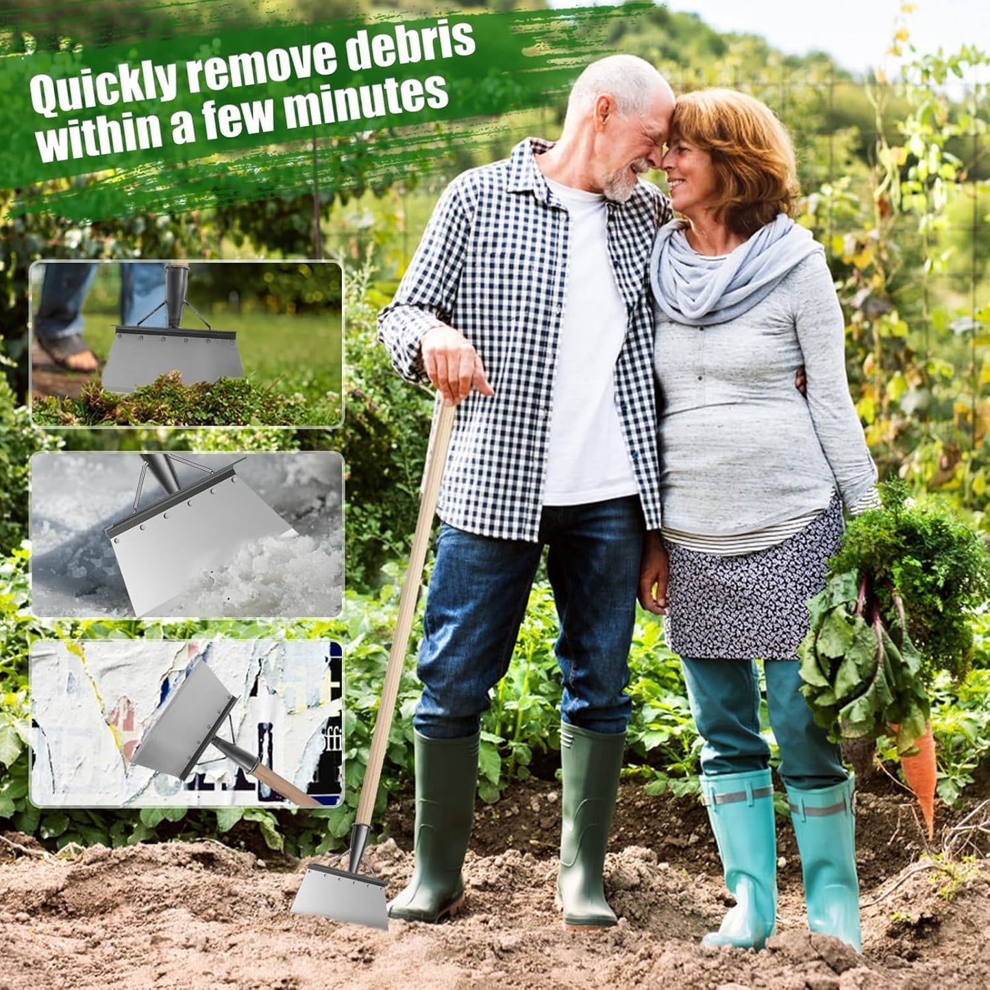 Multifunctional Garden Tool - Outdoor Cleaning Shovel, Patio Weed Remover, Snow Ice Removal