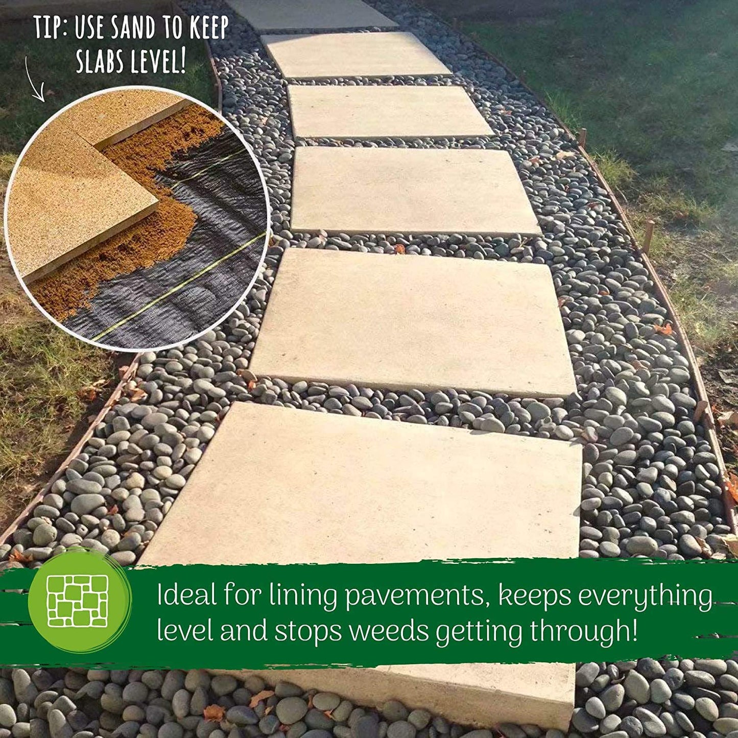 Green Thumbz Heavy Duty Weed Membrane - 1m x 10m Folded Weed Control Membrane 100gsm - Weed Suppressant Membrane for Garden Landscape, Ground Cover, Patios and Weed Control Fabric for Flower Beds