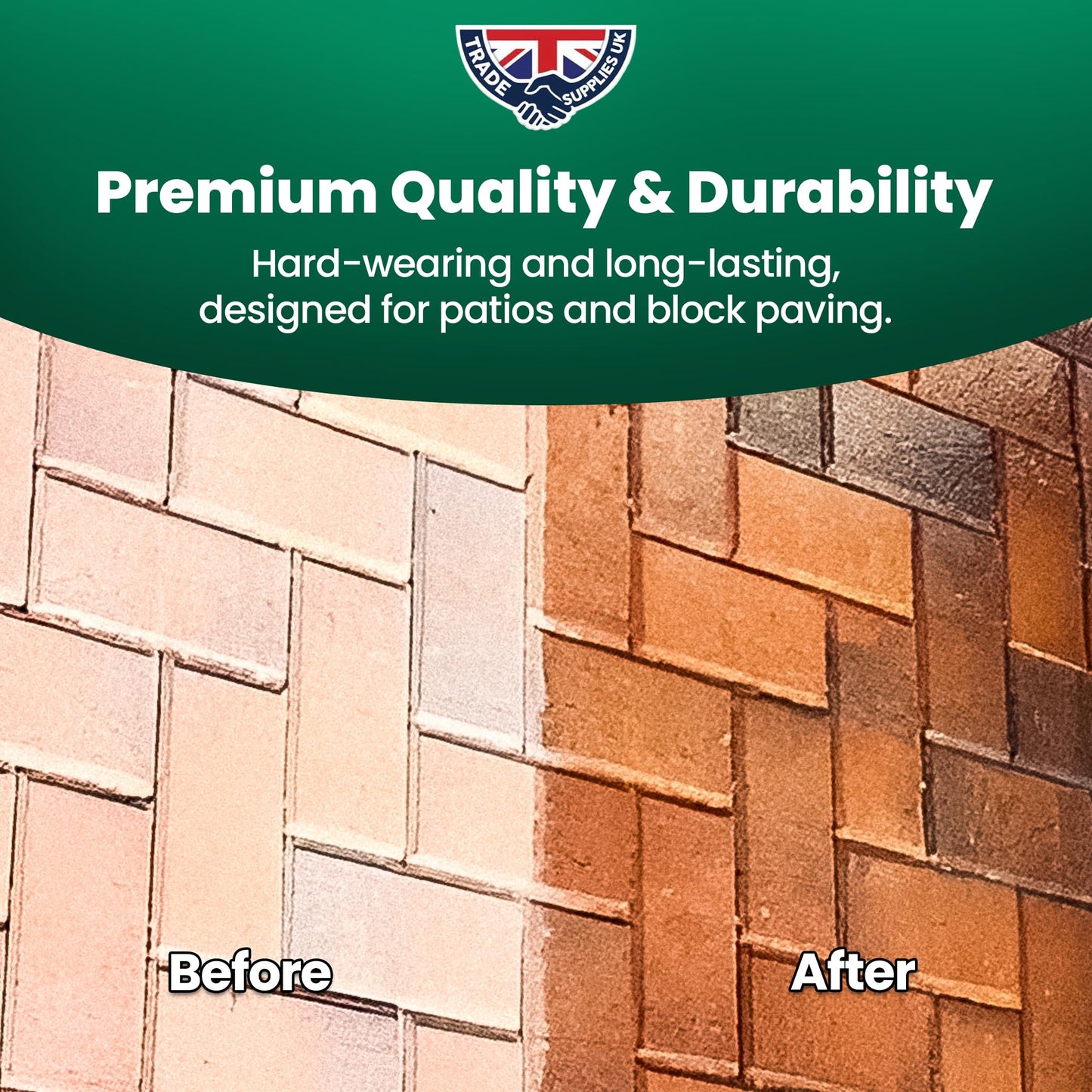 Trade Supplies UK - Extreme Seal Patio & Block Paving Sealer - High Durability High Concenterate - Wet Look - 20 litre