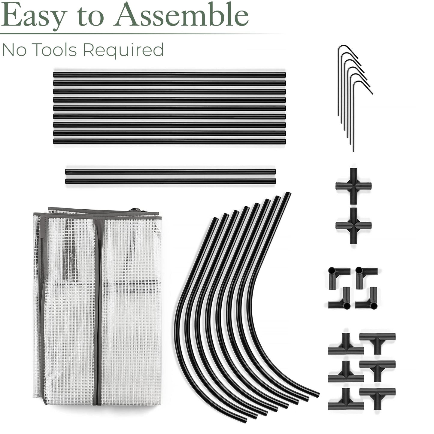 CHRISTOW Small Grow Tunnel Cloche Garden Polytunnel Greenhouse With Reinforced Cover (choose 1.3m, 1.95m, or 2.6m long)