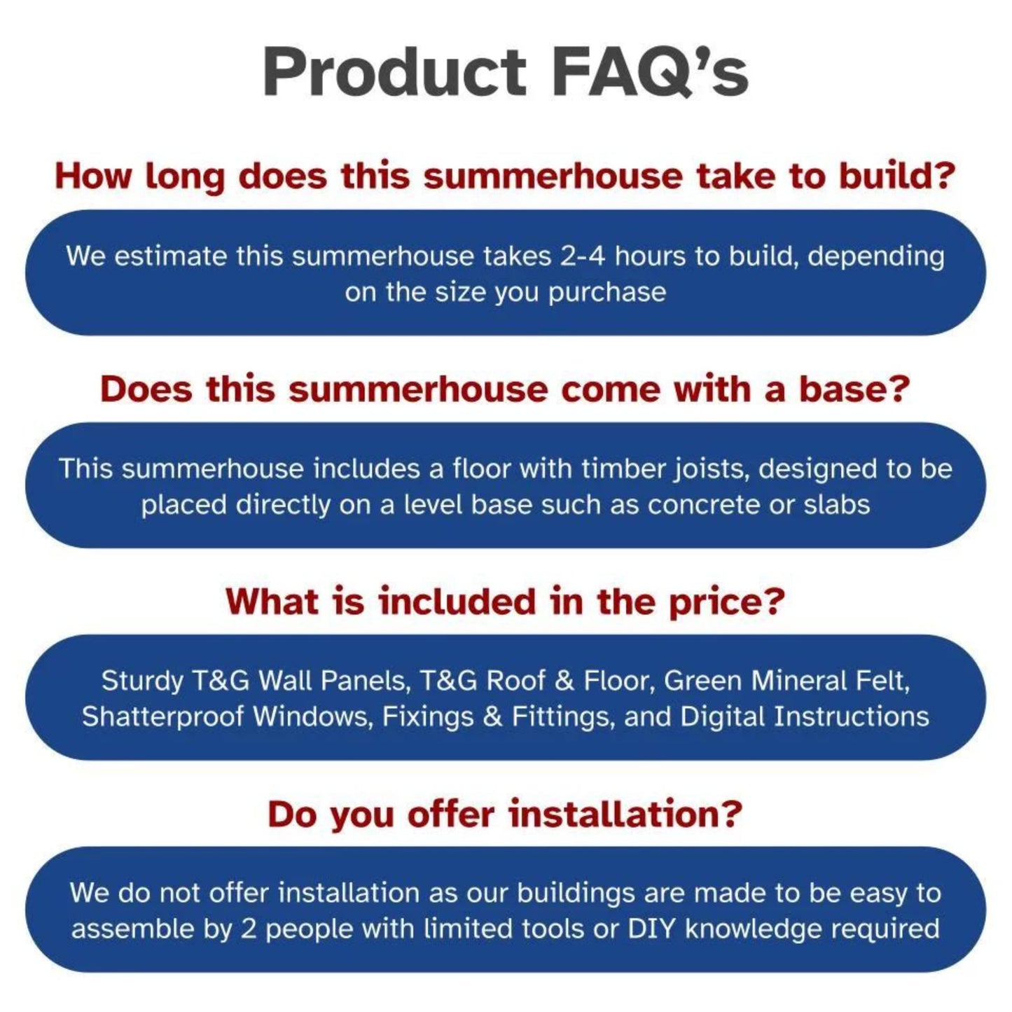 BillyOh Summerhouse Log Cabin 8 x 8 Wooden Garden Storage Shed Summer House Harper Apex Summerhouses (8x8)