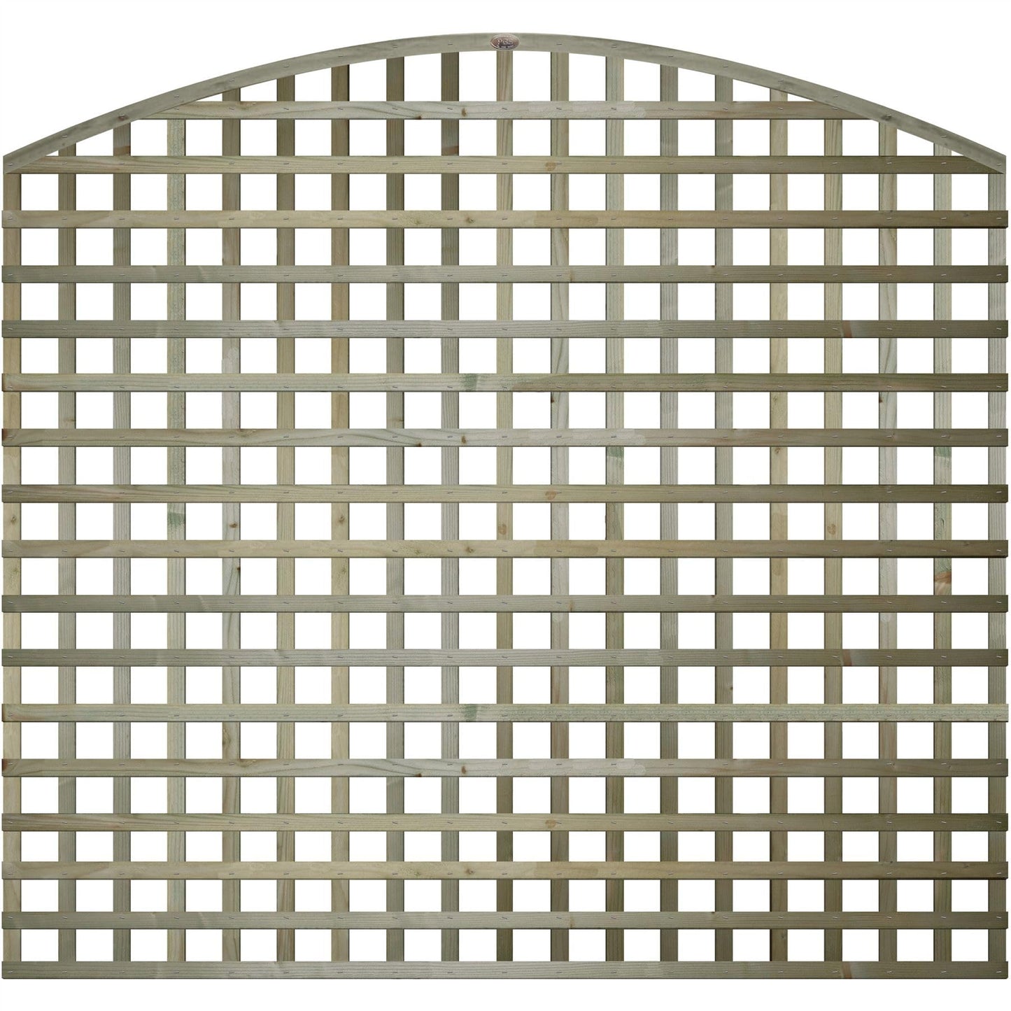 PGS Premier Arch Trellis Garden Lattice Fence Topper Treated[6ft x 5ft (183cm x 150cm),Privacy Trellis 70mm hole]