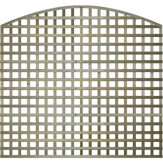 PGS Premier Arch Trellis Garden Lattice Fence Topper Treated[6ft x 5ft (183cm x 150cm),Privacy Trellis 70mm hole]