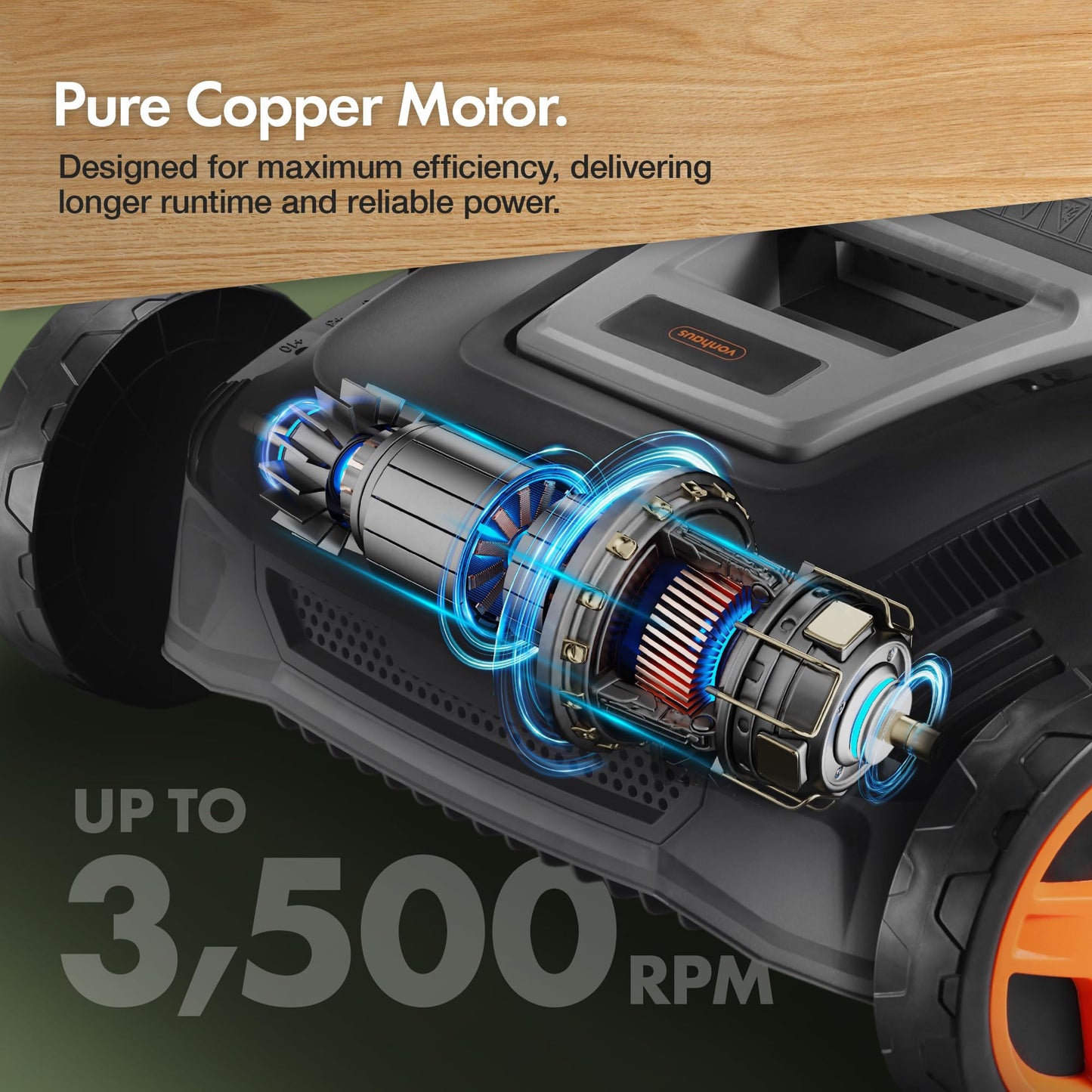 VonHaus Lawn Scarifier/Aerator/Rake Electric 1600W – for Dethatching/Raking Grass of Thatch, Moss, Dead Leaves and Aerates Soil – 45L Collection Box, 10m Cable, 6 Cutting Heights, 37cm Working Width